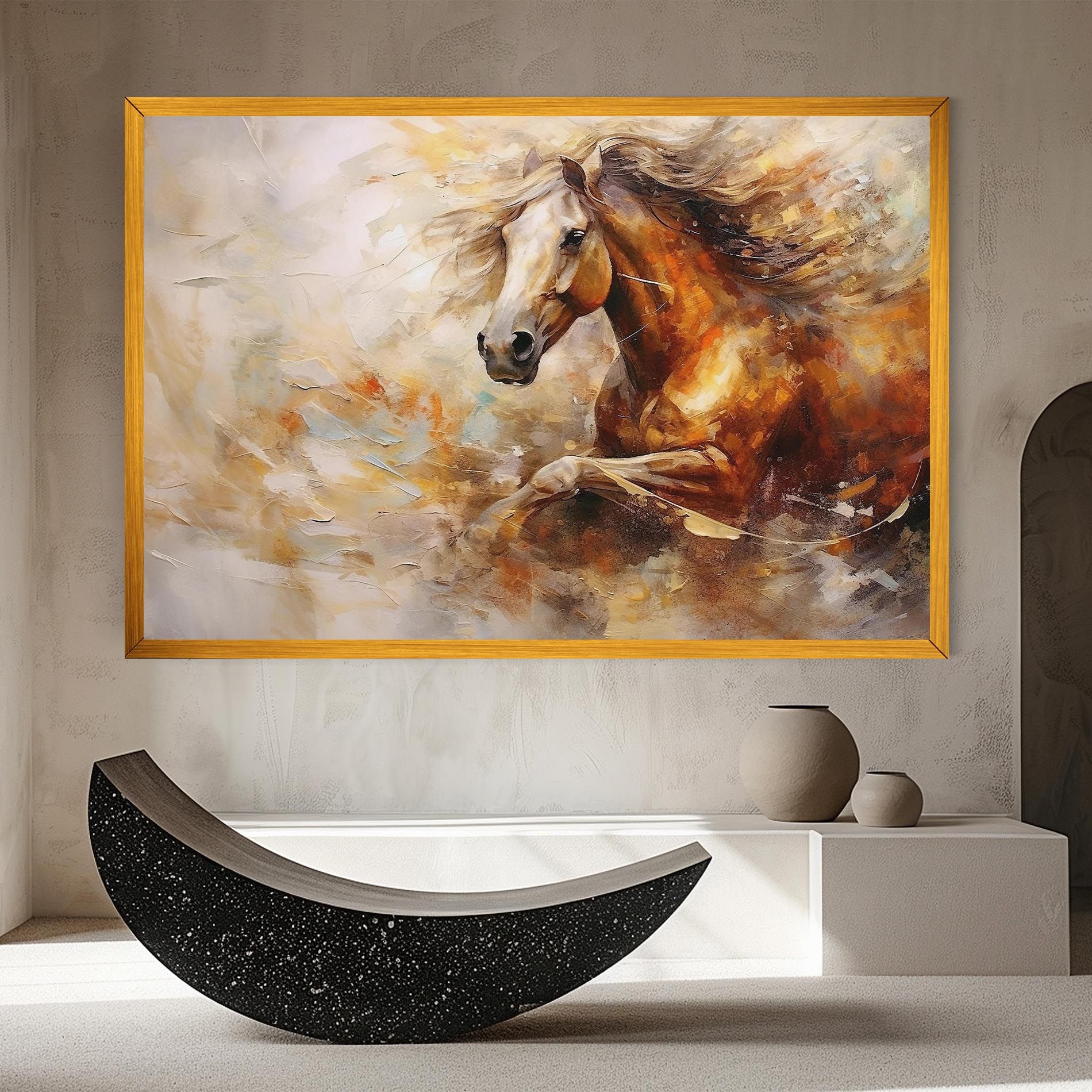 Brown Horse Running mockup 8