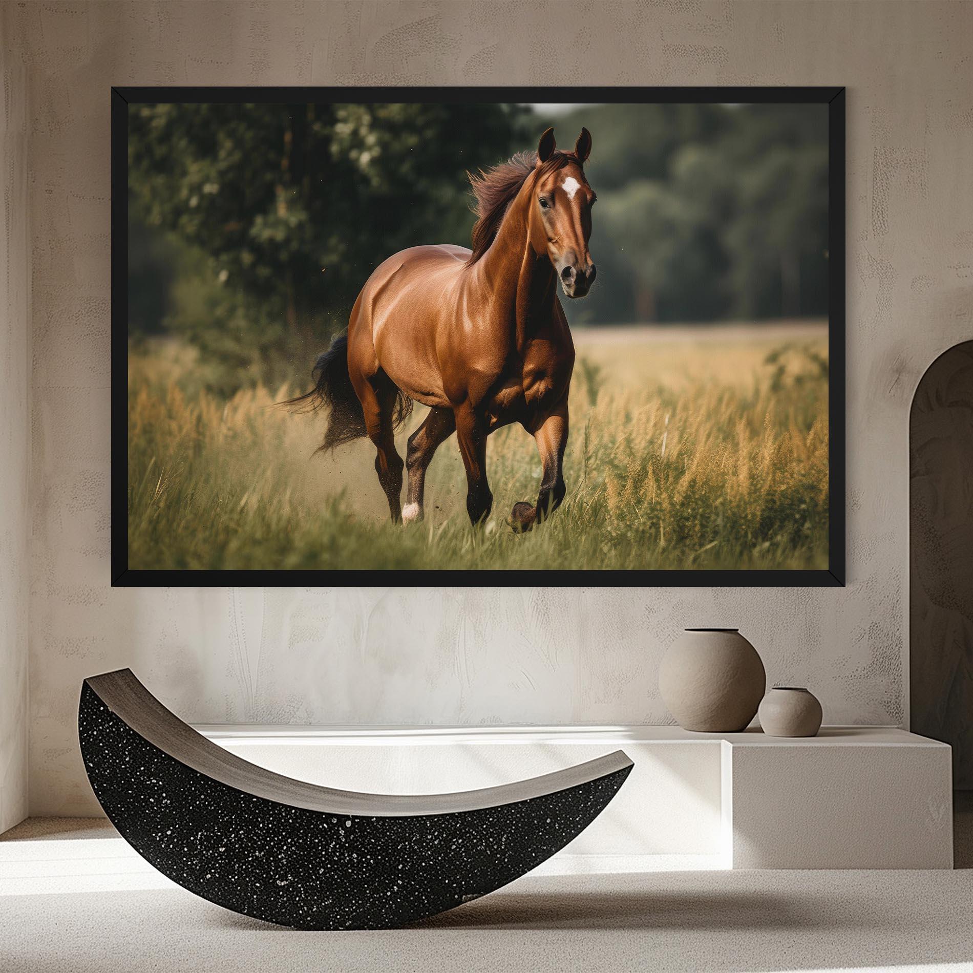Leinwandbild Wild Horse Running mockup 8