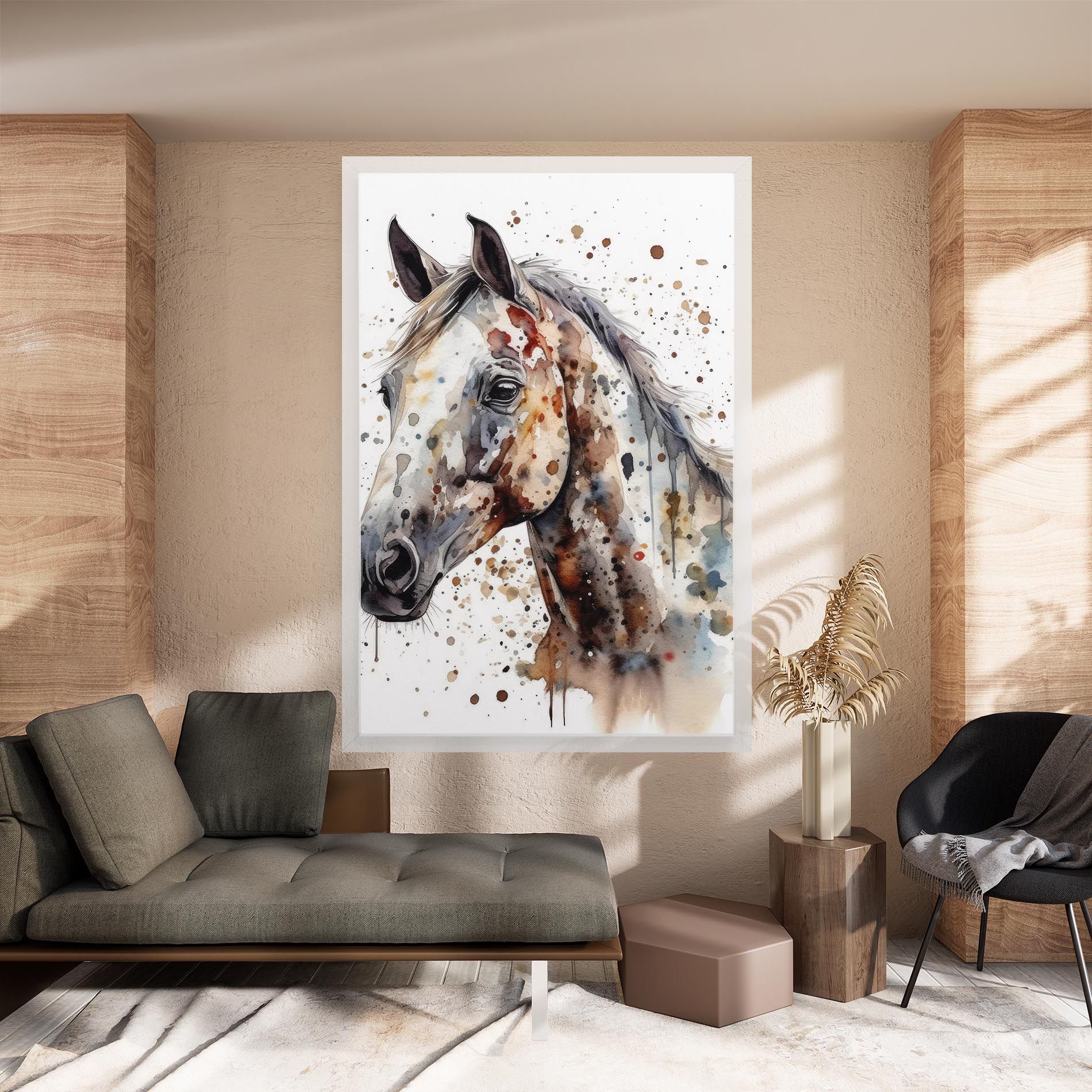 Watercolor Horse mockup 8