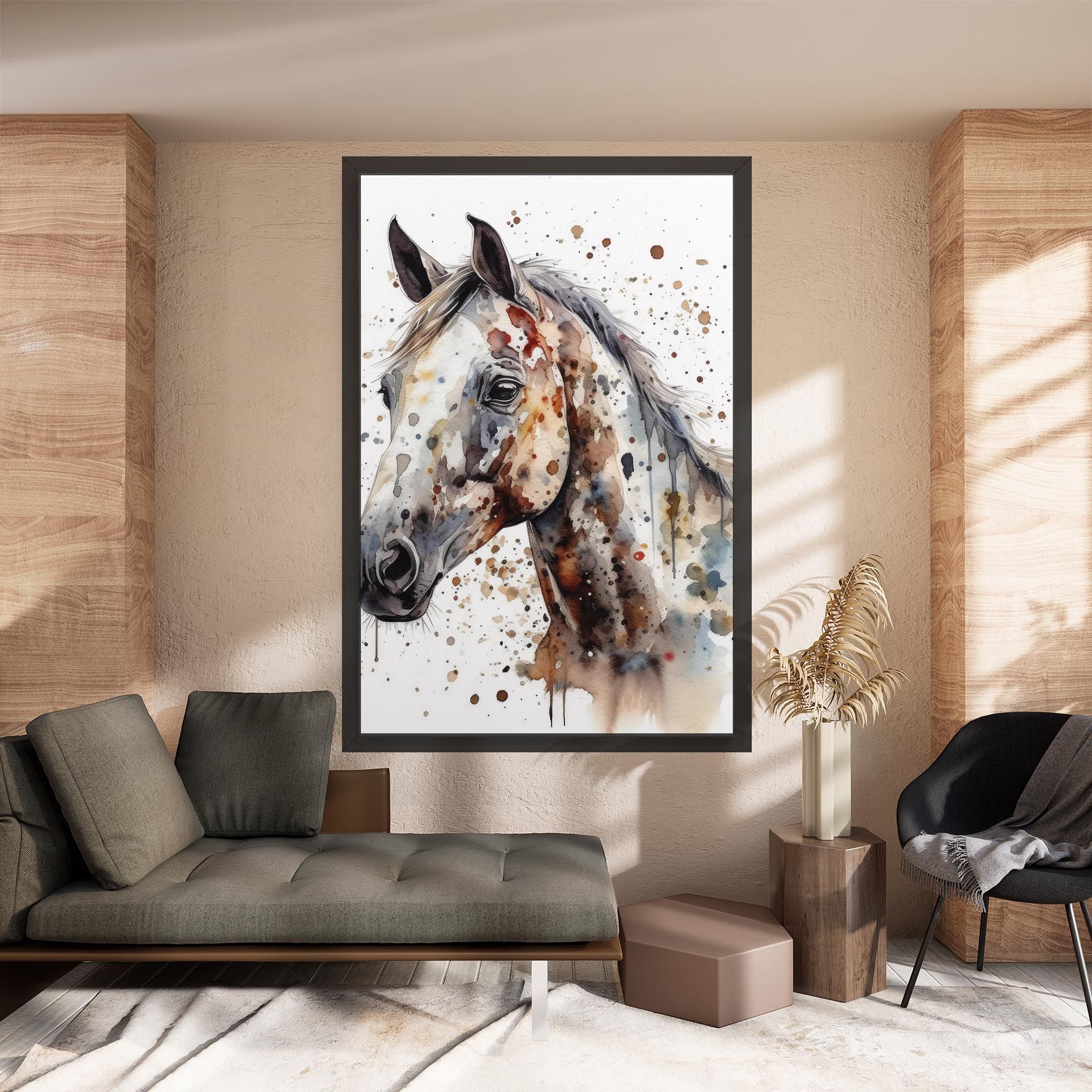 Watercolor Horse mockup 8