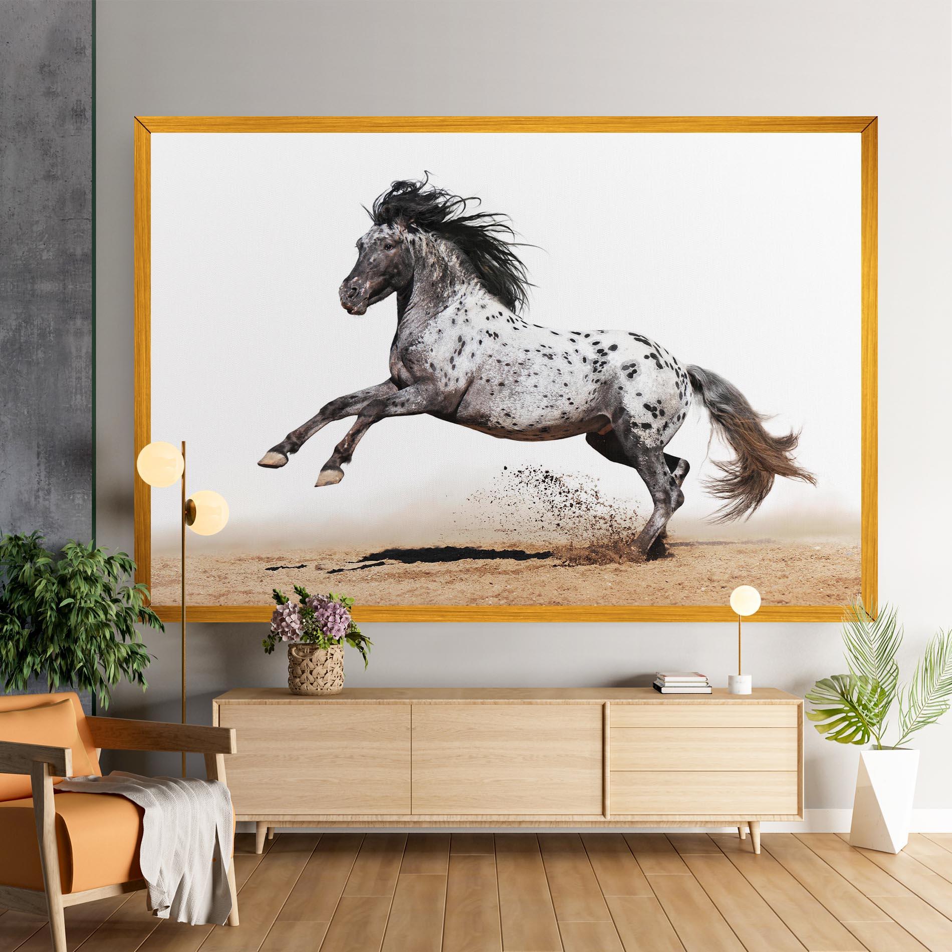 Leinwandbild Appaloosa Horse Running mockup 9