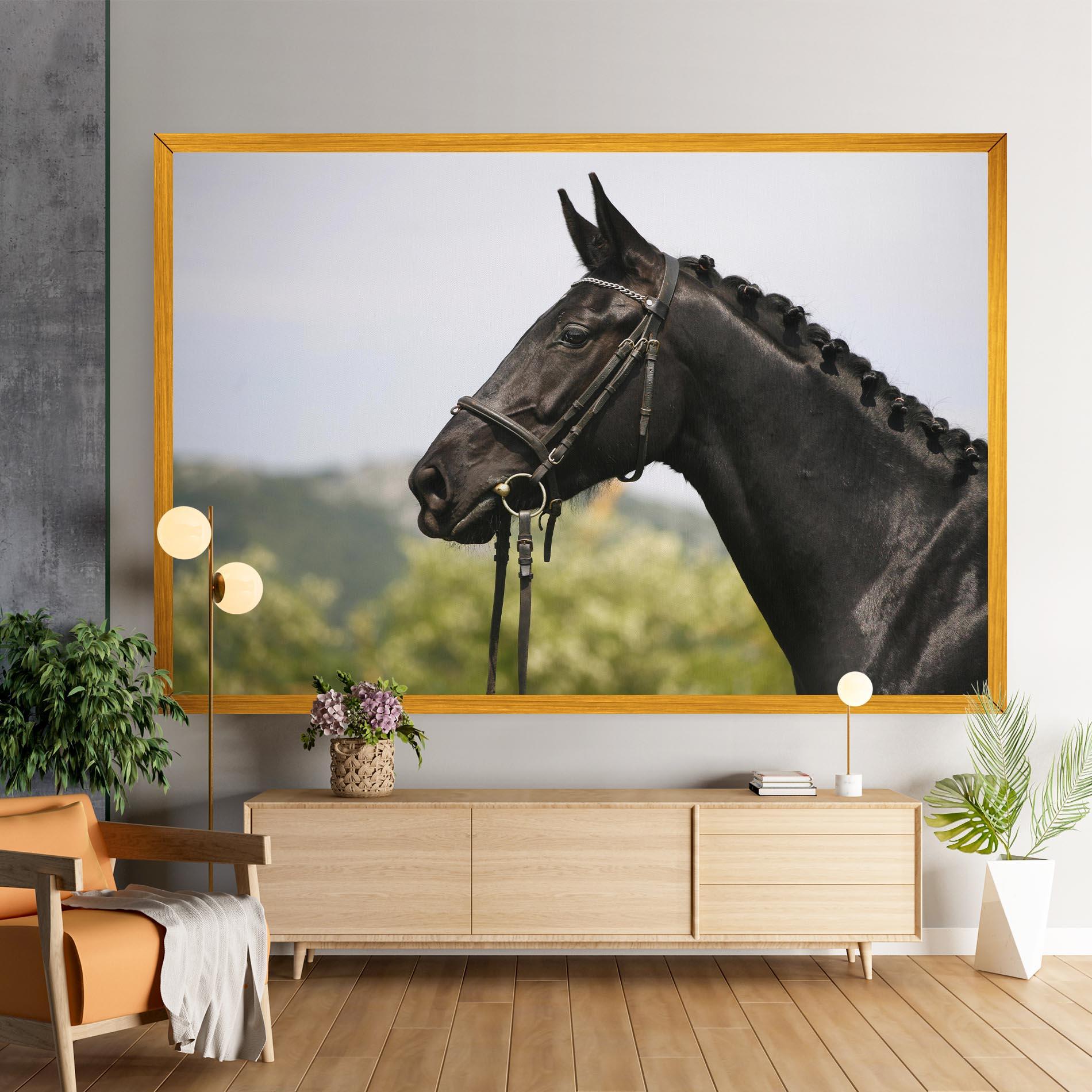Leinwandbild Big Ear Horse mockup 9