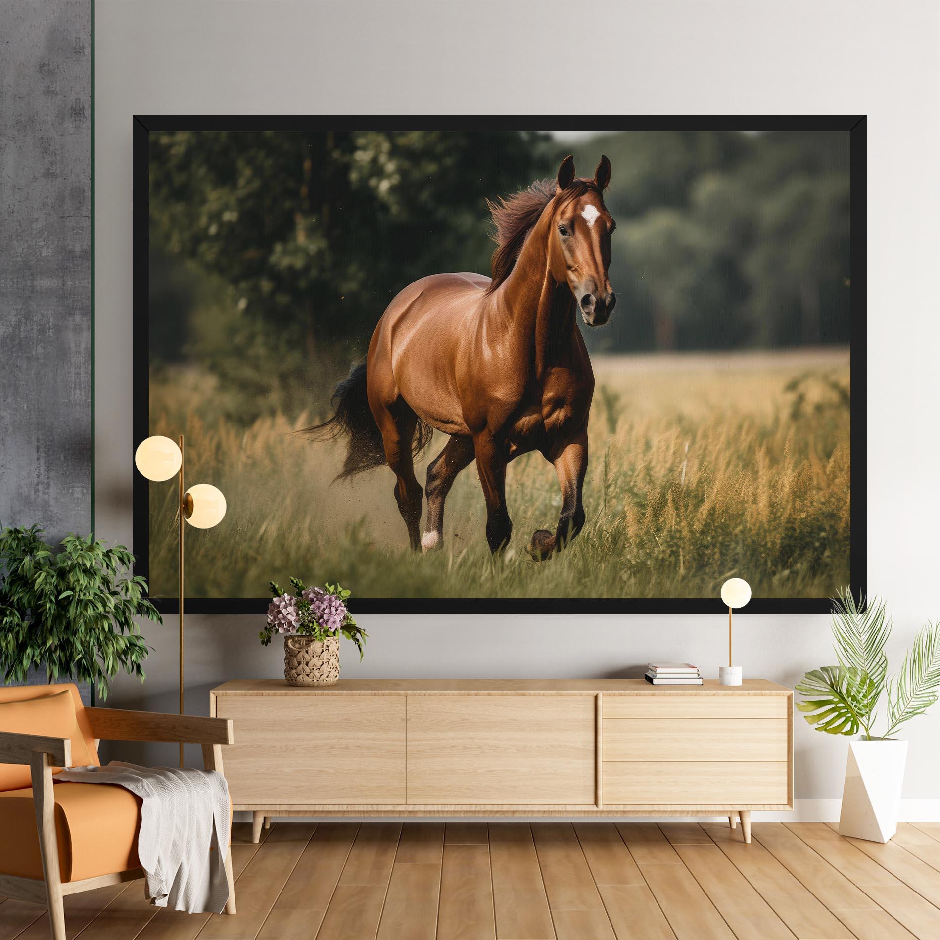 Leinwandbild Wild Horse Running mockup 9