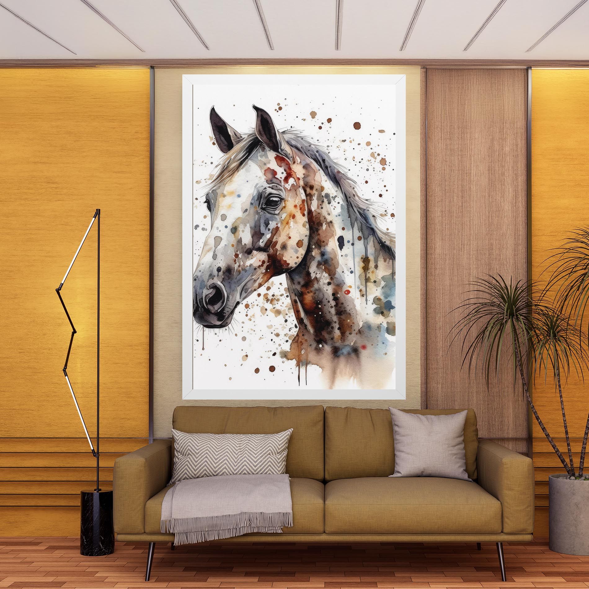 Watercolor Horse mockup 9