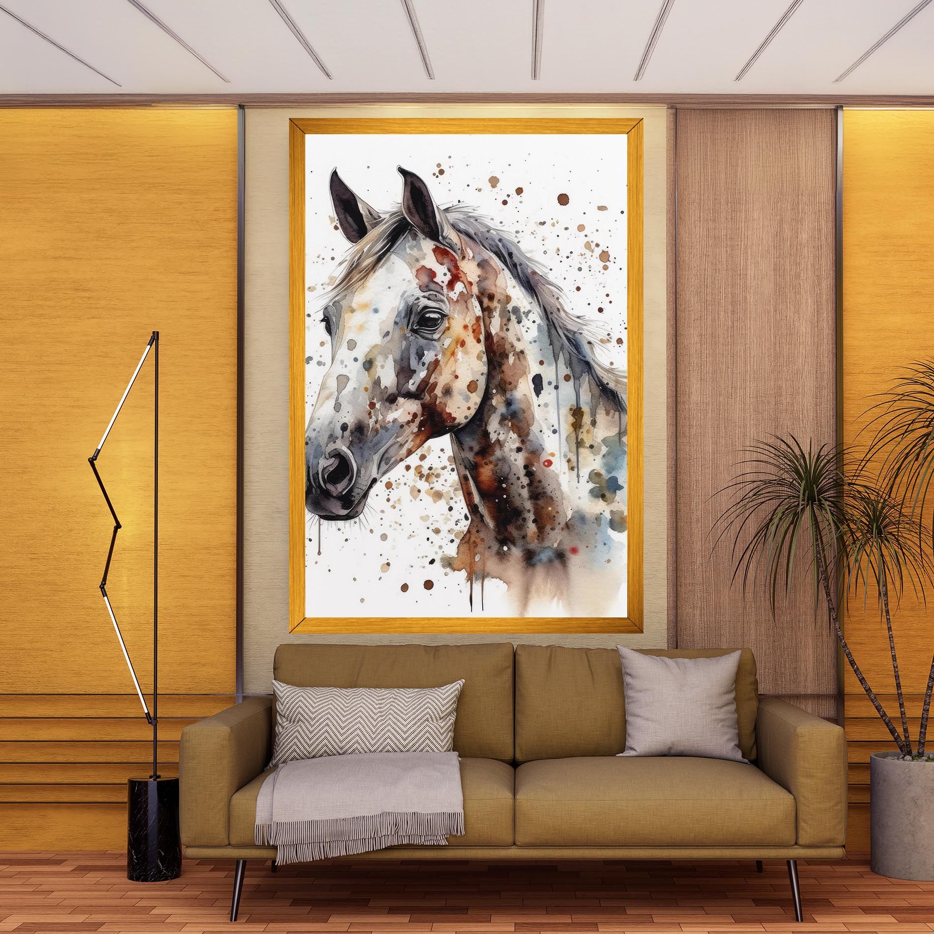 Watercolor Horse mockup 9