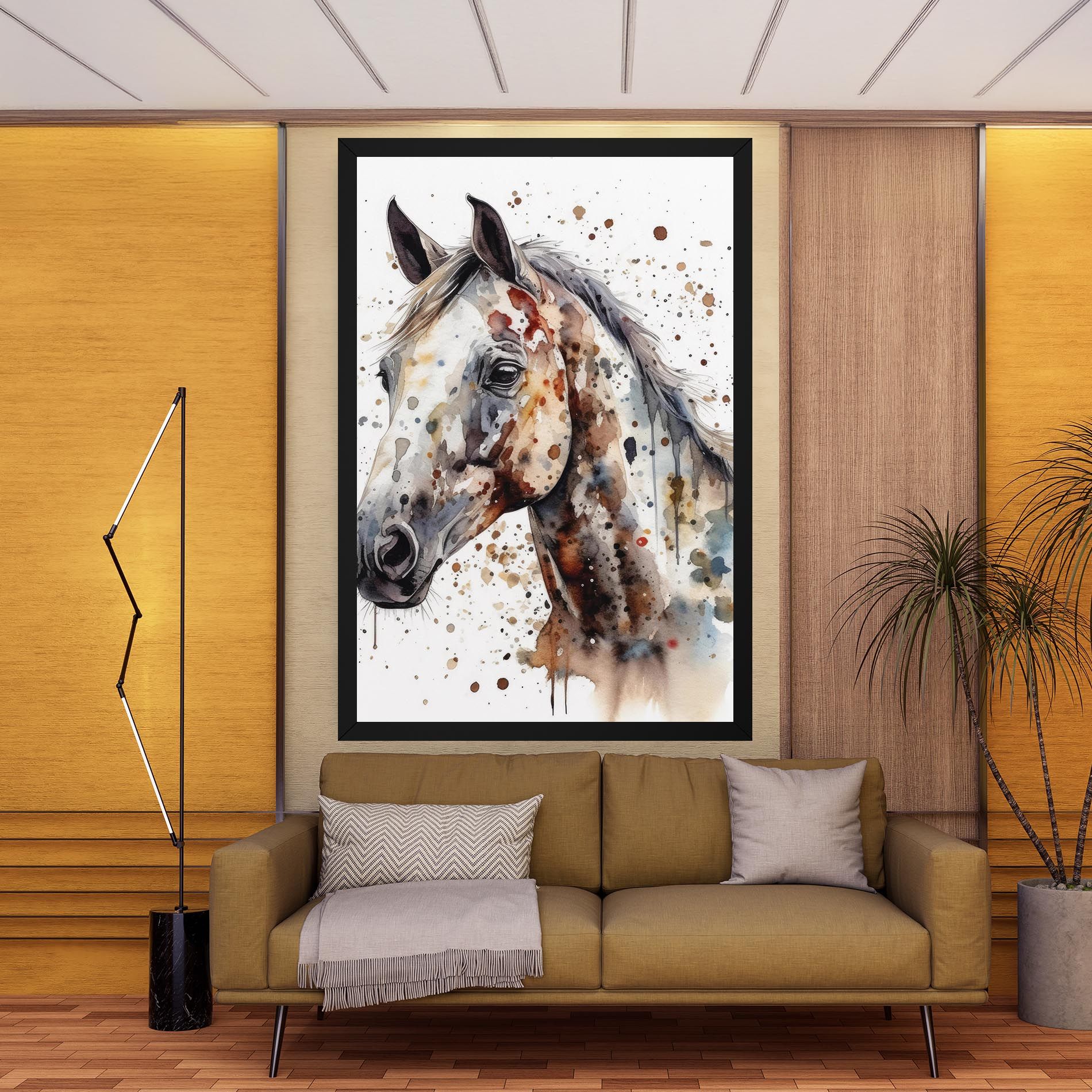 Watercolor Horse mockup 9