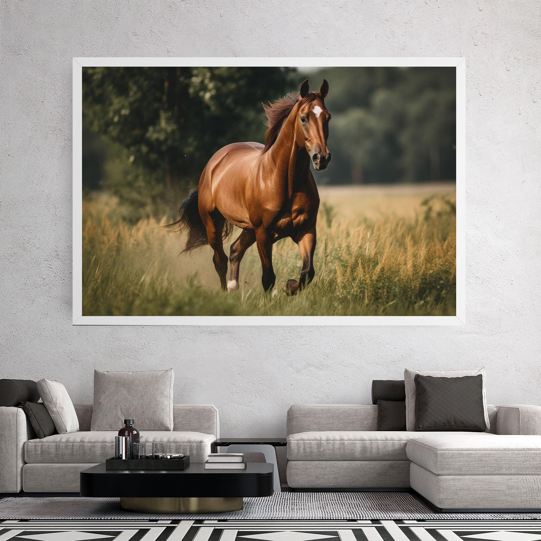 Leinwandbild Wild Horse Running mockup 2