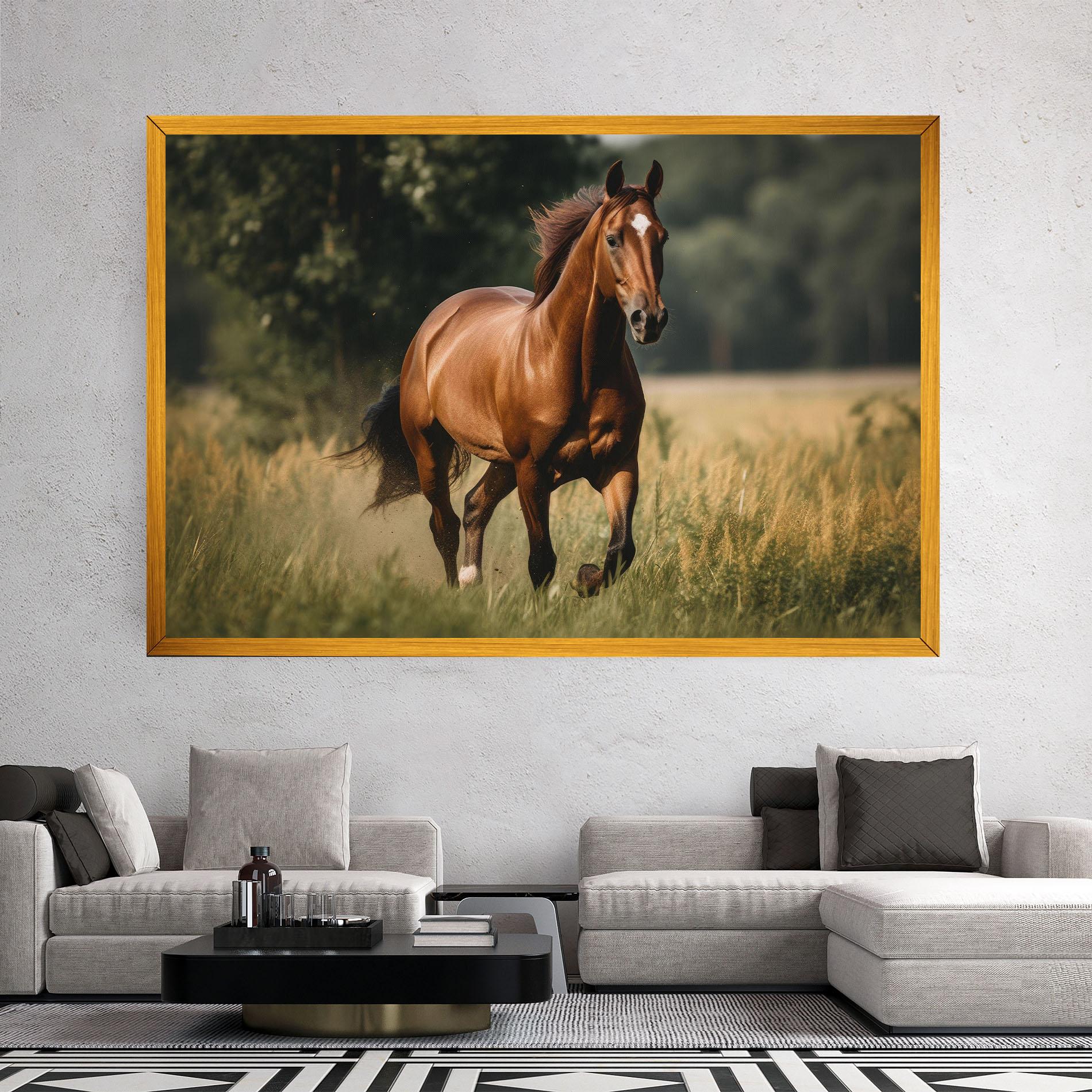 Leinwandbild Wild Horse Running mockup 2