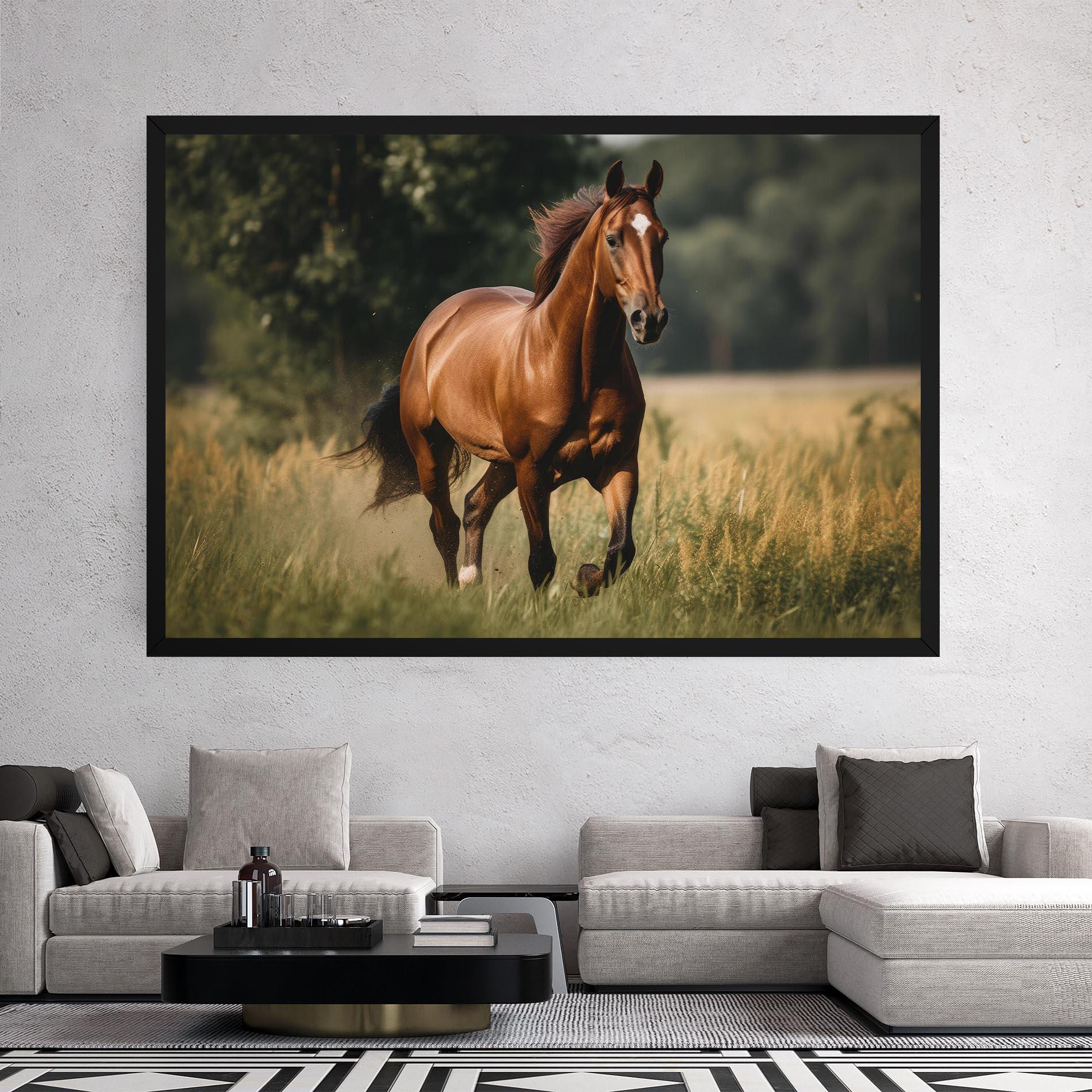 Leinwandbild Wild Horse Running mockup 2