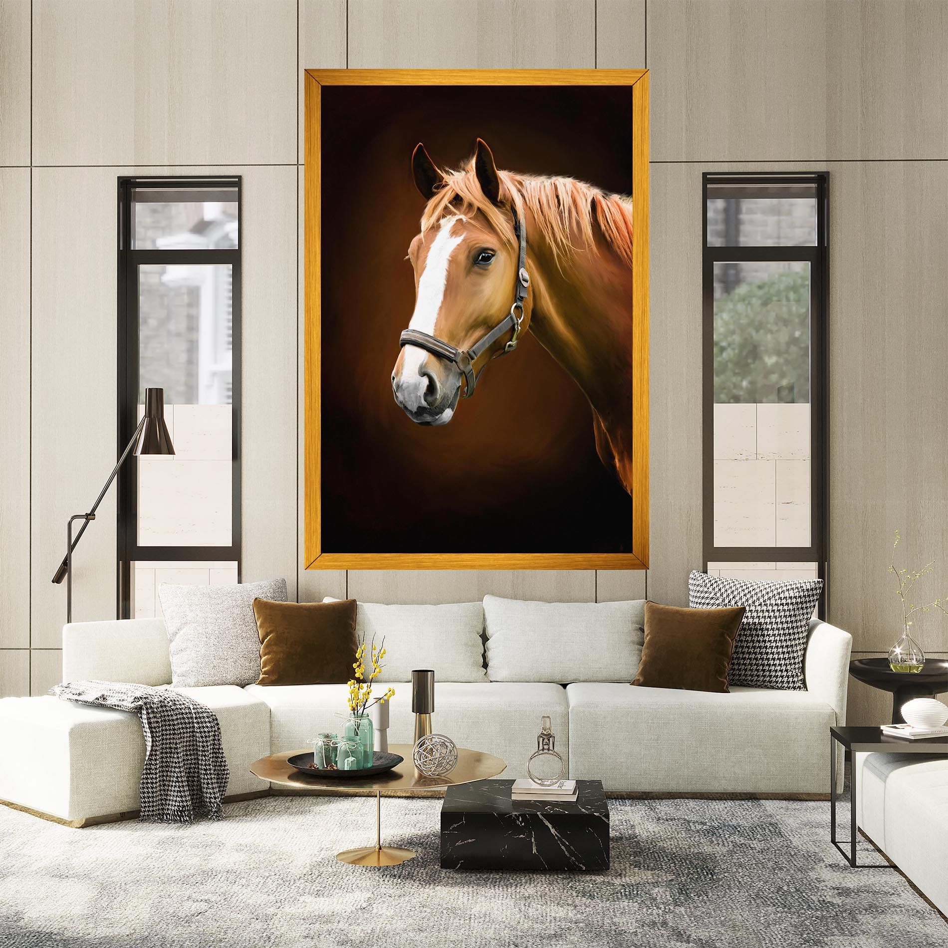 Digital Painted Horse mockup 2