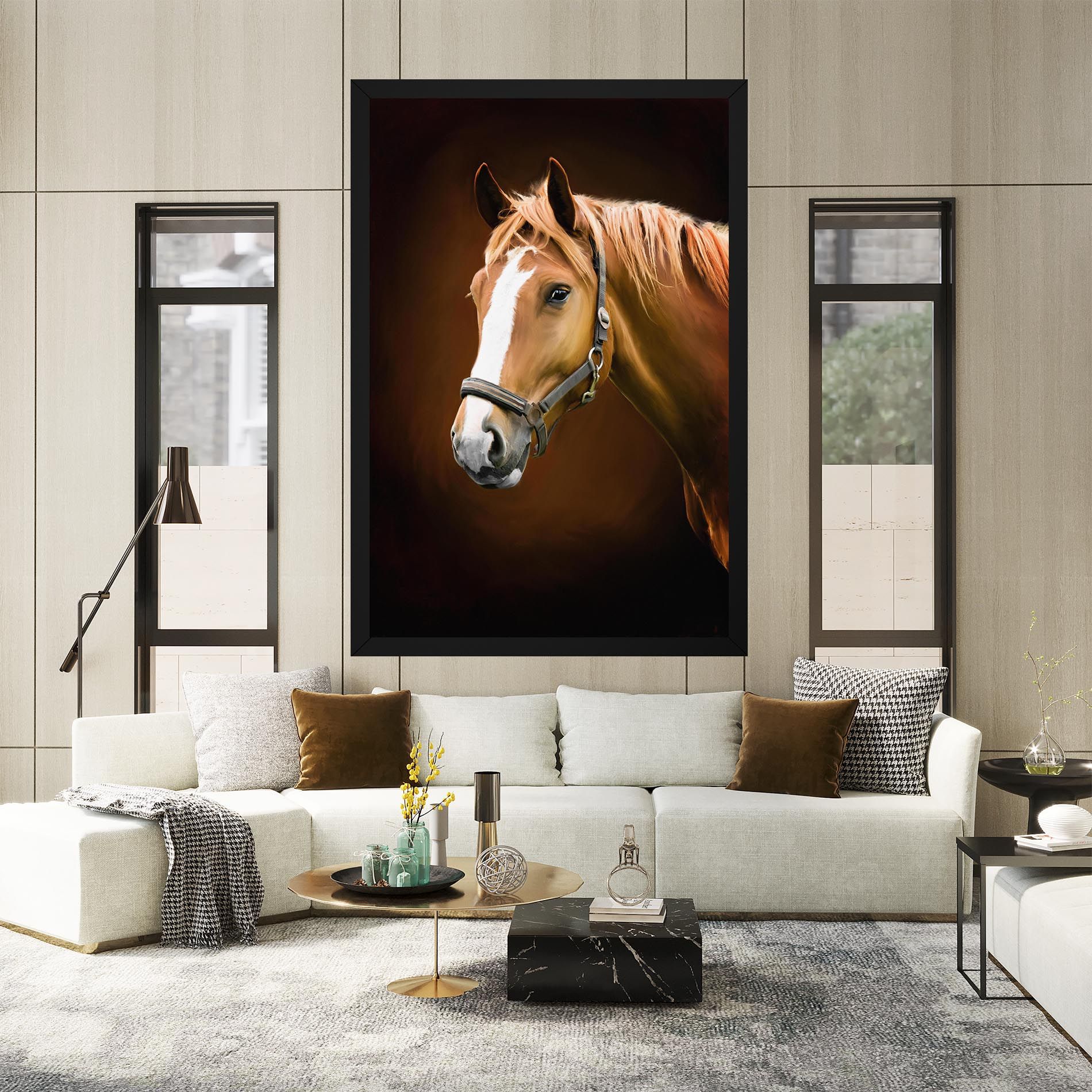 Digital Painted Horse mockup 2