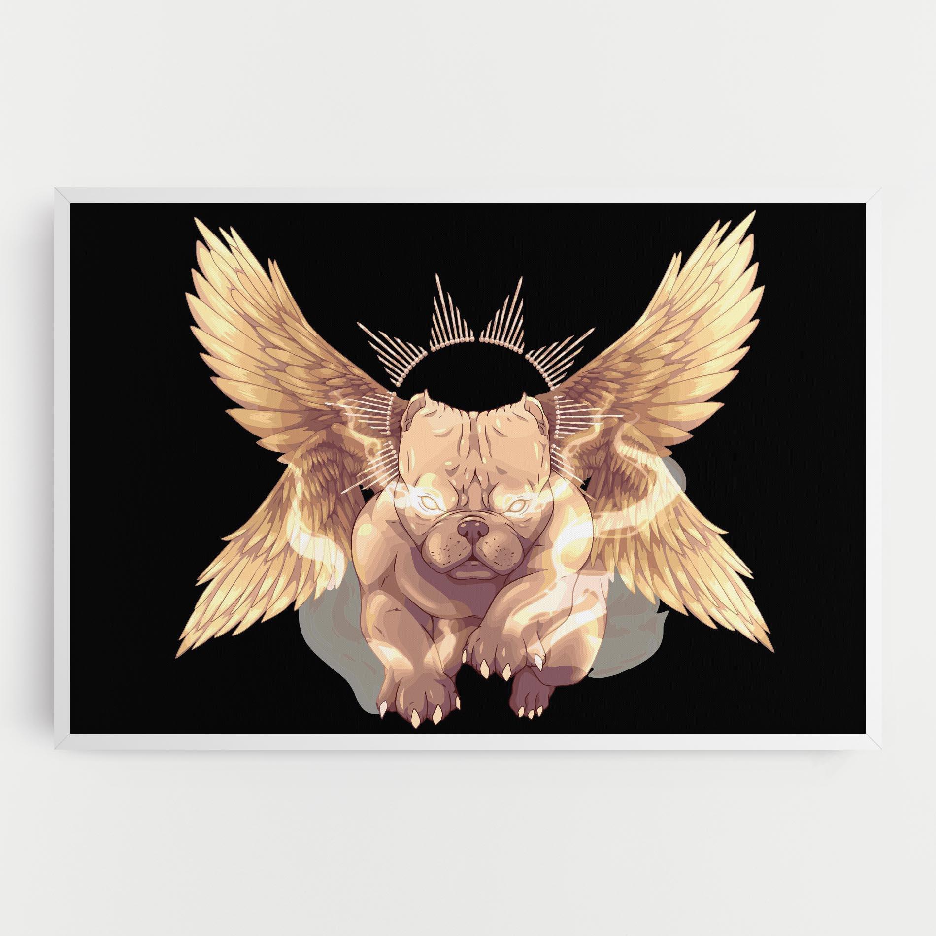 Leinwandbild Angel Dog mockup 0