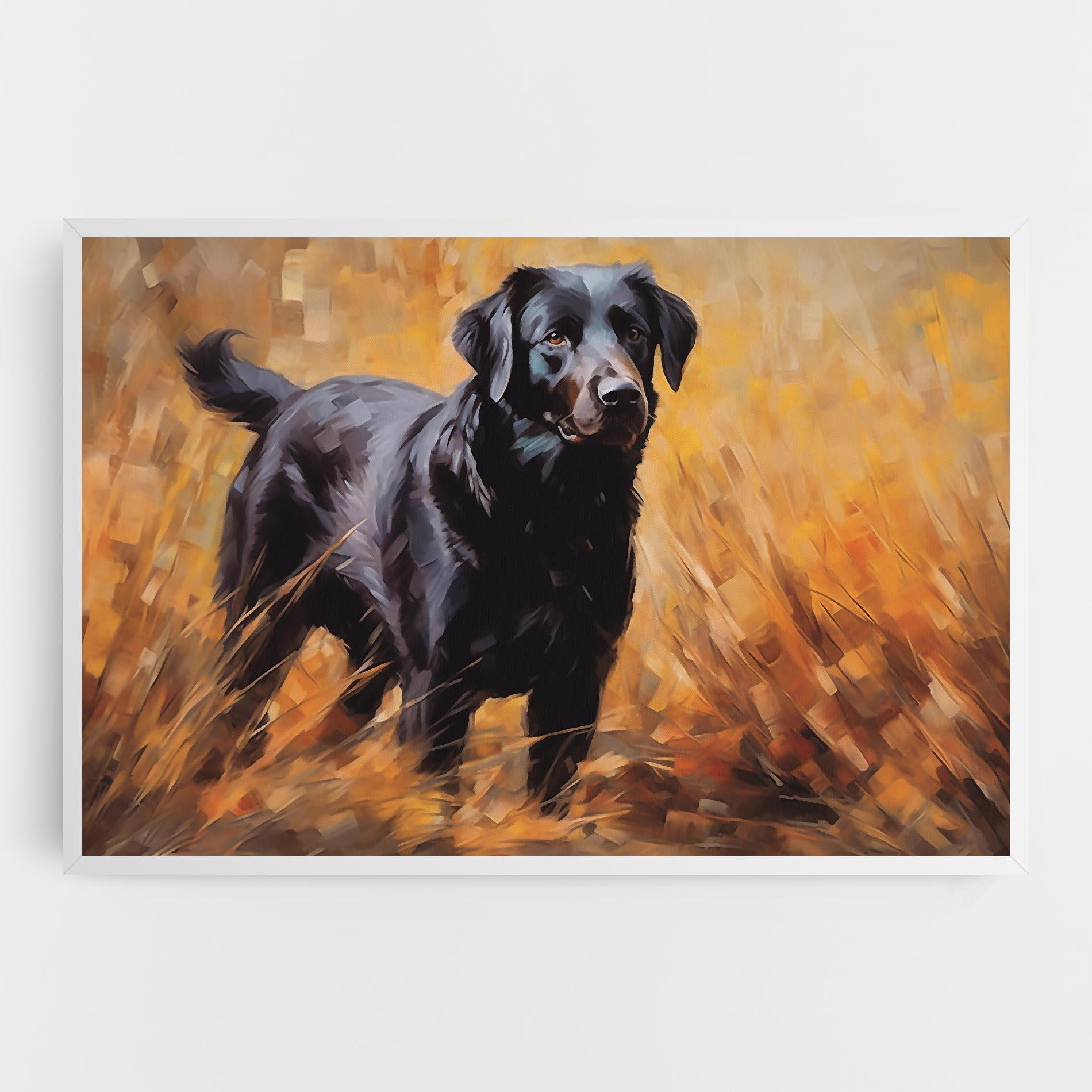 Leinwandbild Black Pretty Dog mockup 0