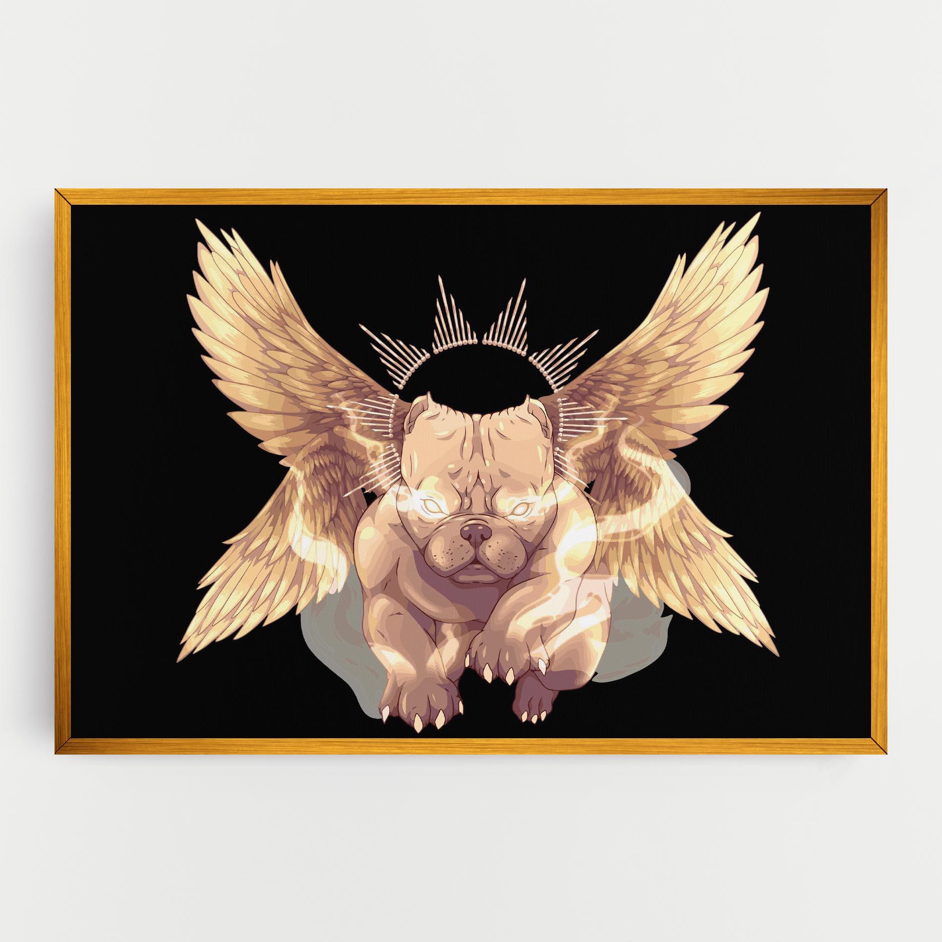 Leinwandbild Angel Dog mockup 0