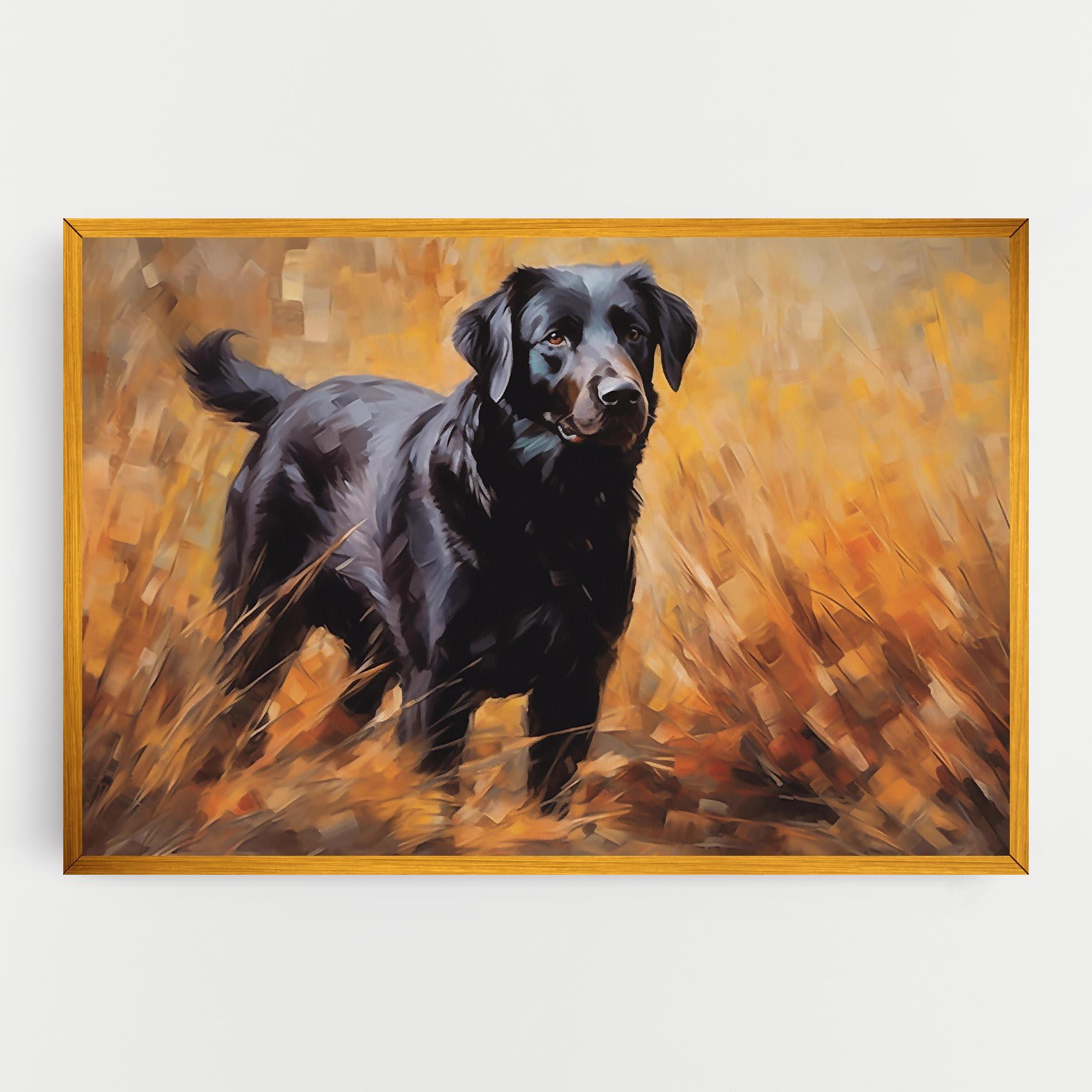 Leinwandbild Black Pretty Dog mockup 0