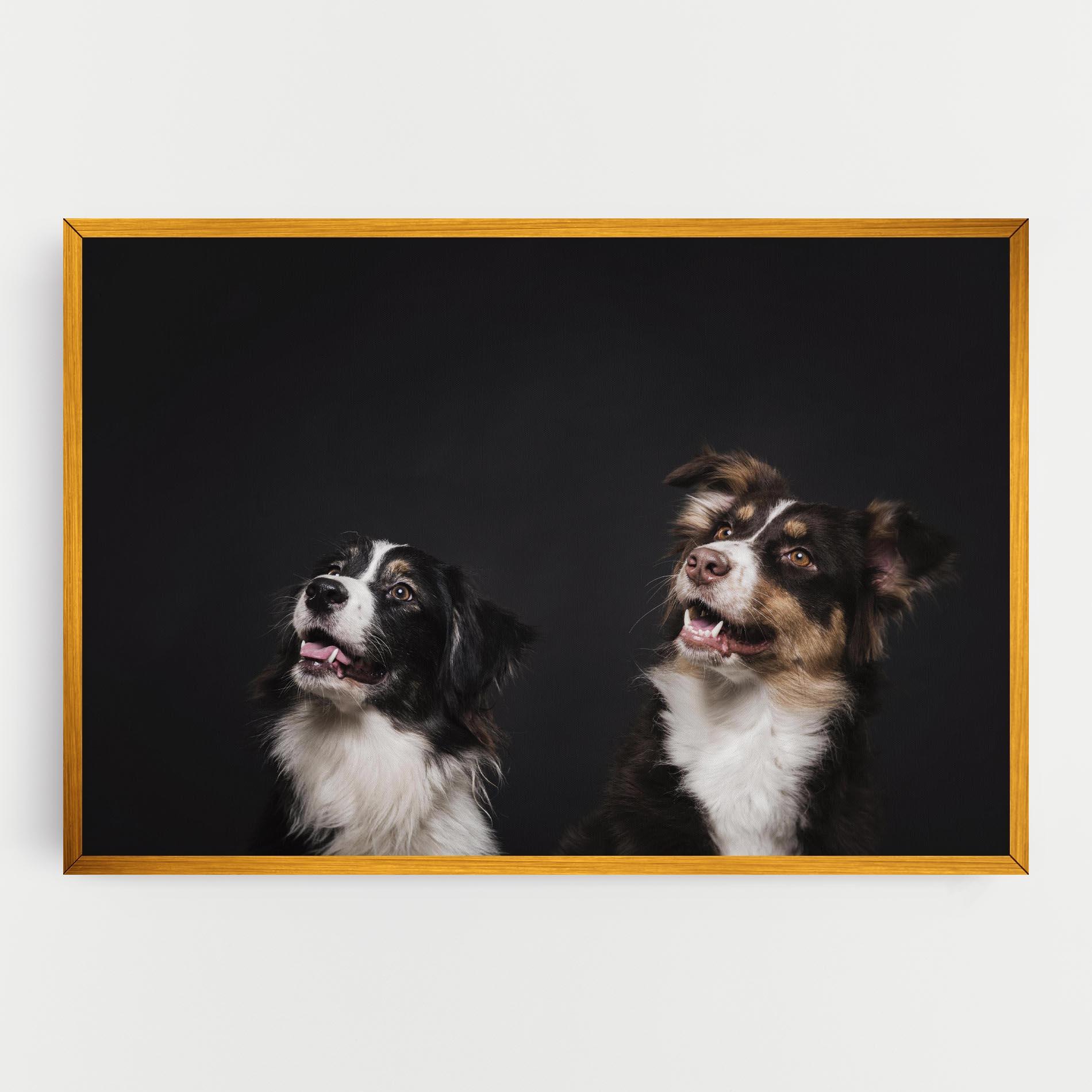 Leinwandbild Cute Dogs Standing mockup 0