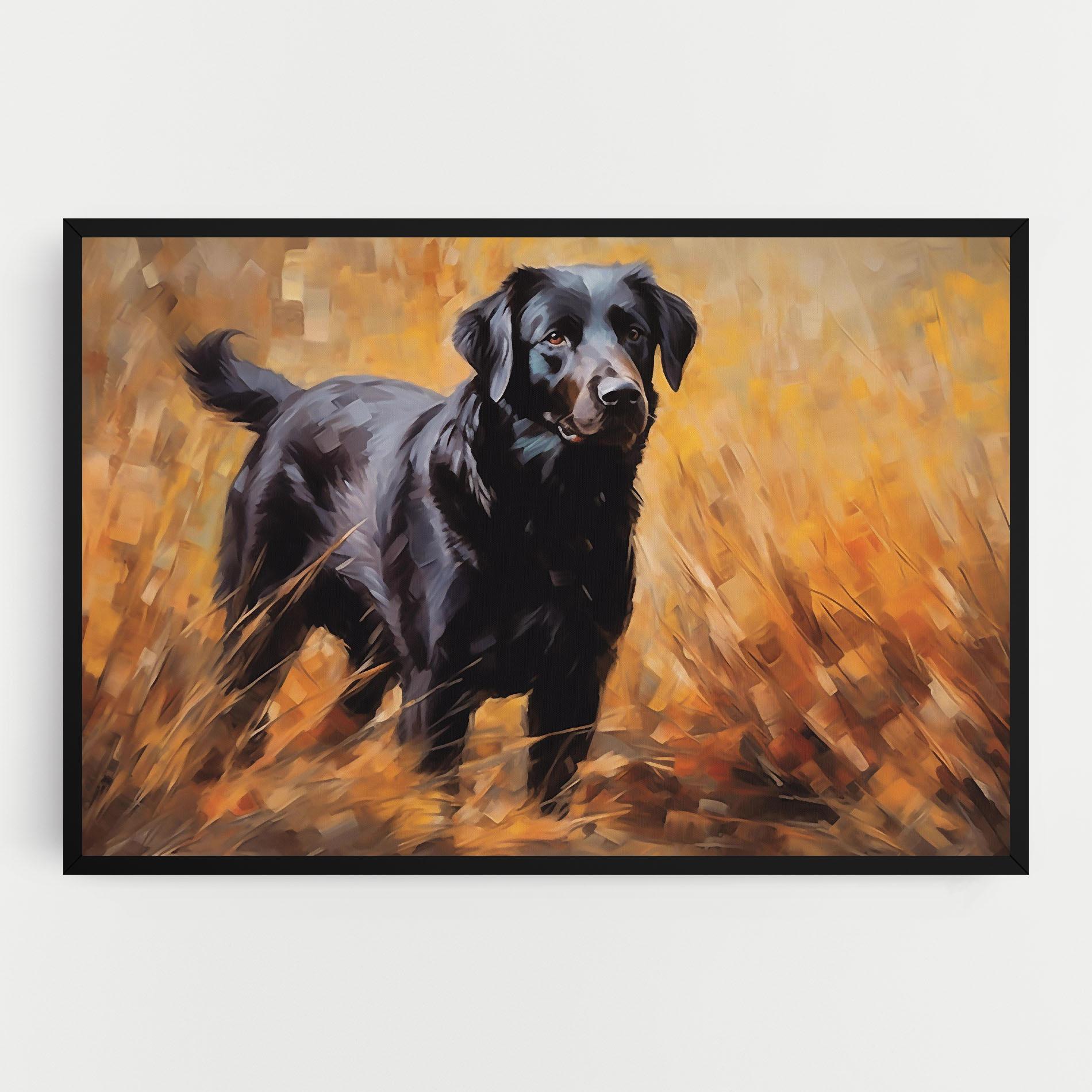 Leinwandbild Black Pretty Dog mockup 0