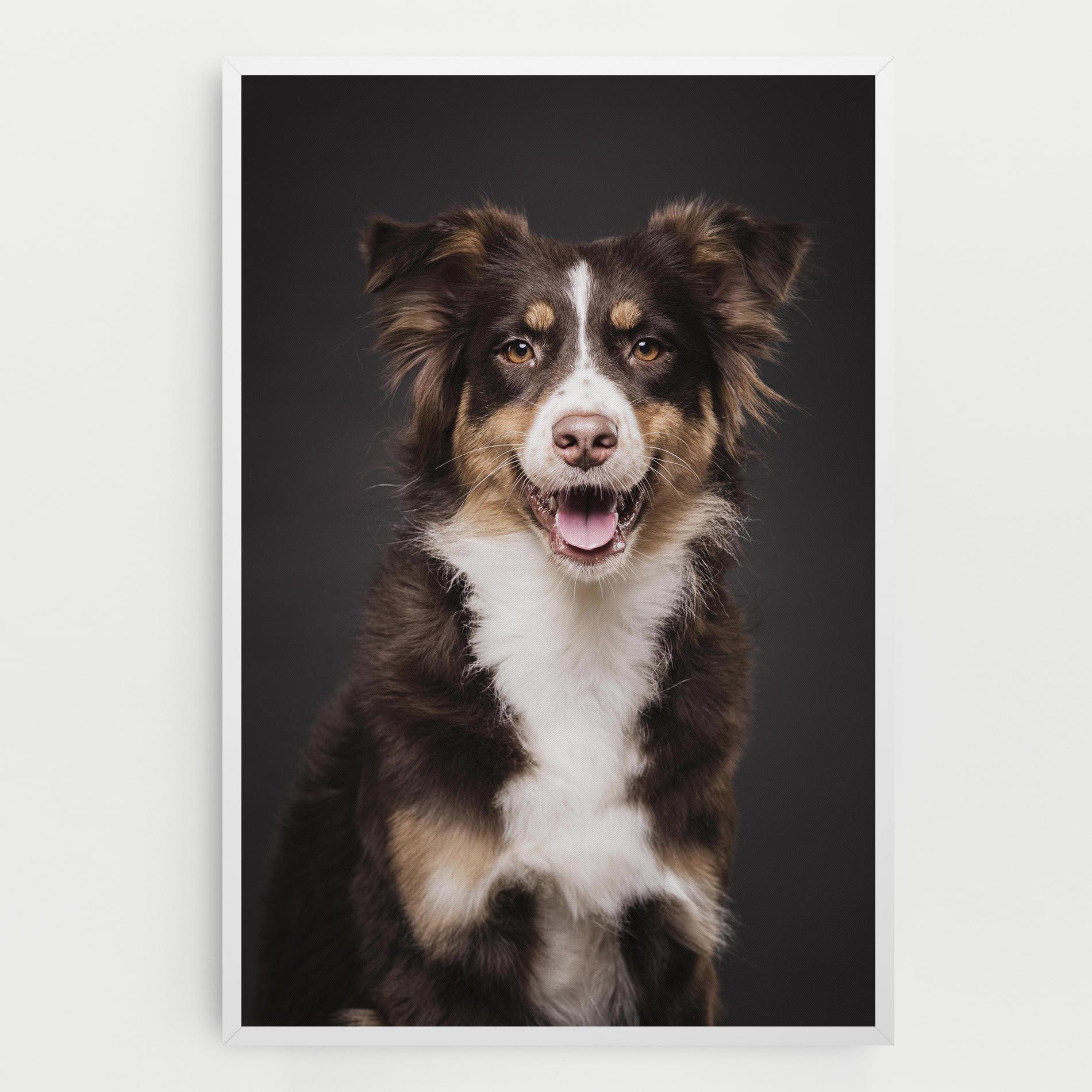 Leinwandbild Cute Dog Sitting mockup 0