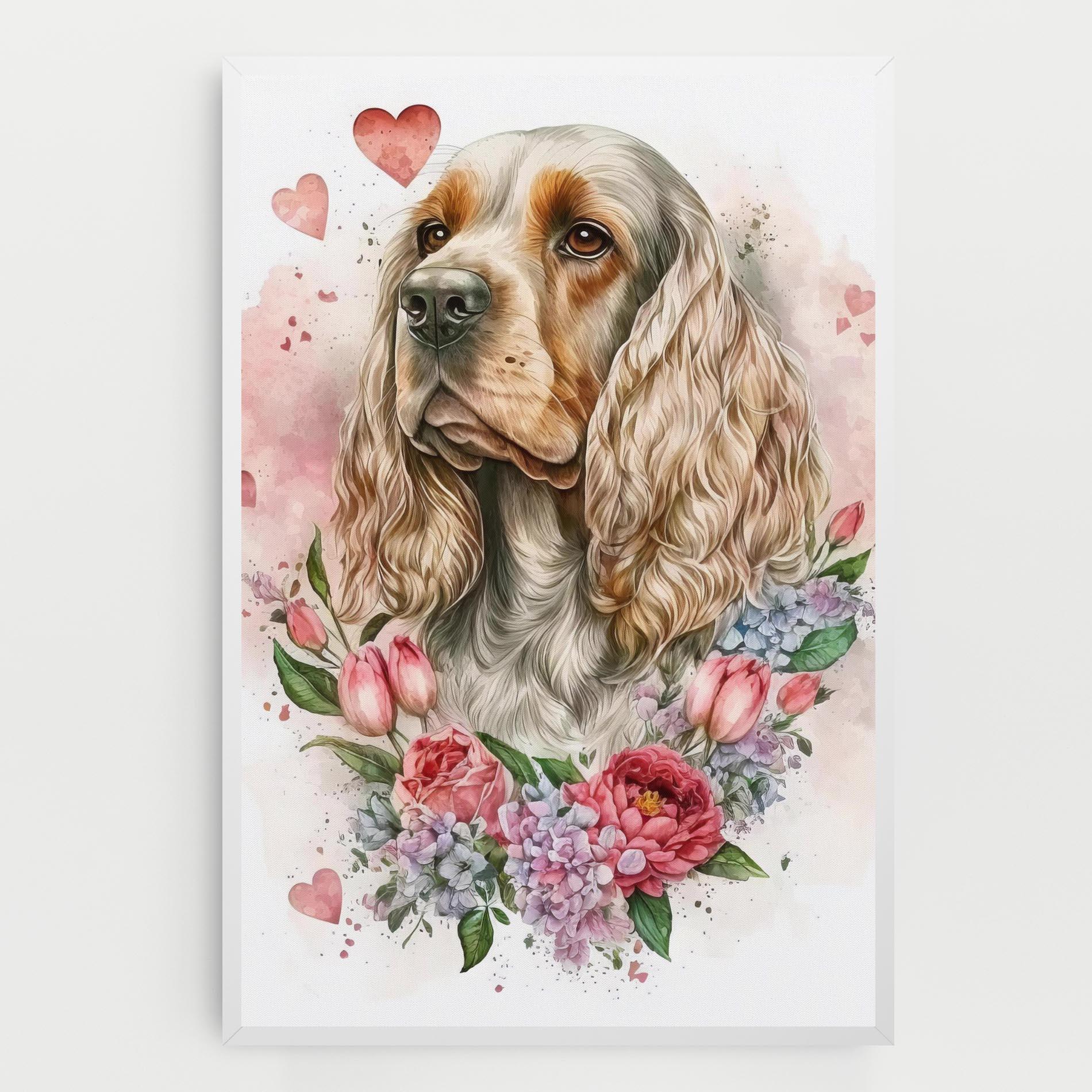 Leinwandbild Cute Little Cocker mockup 0