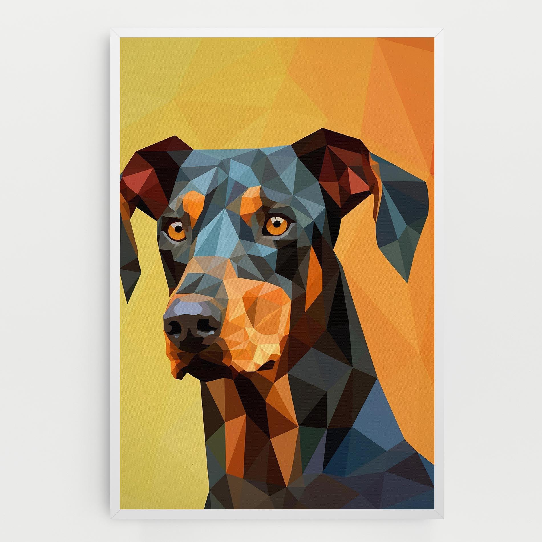 Leinwandbild Digital Art Dog mockup 0