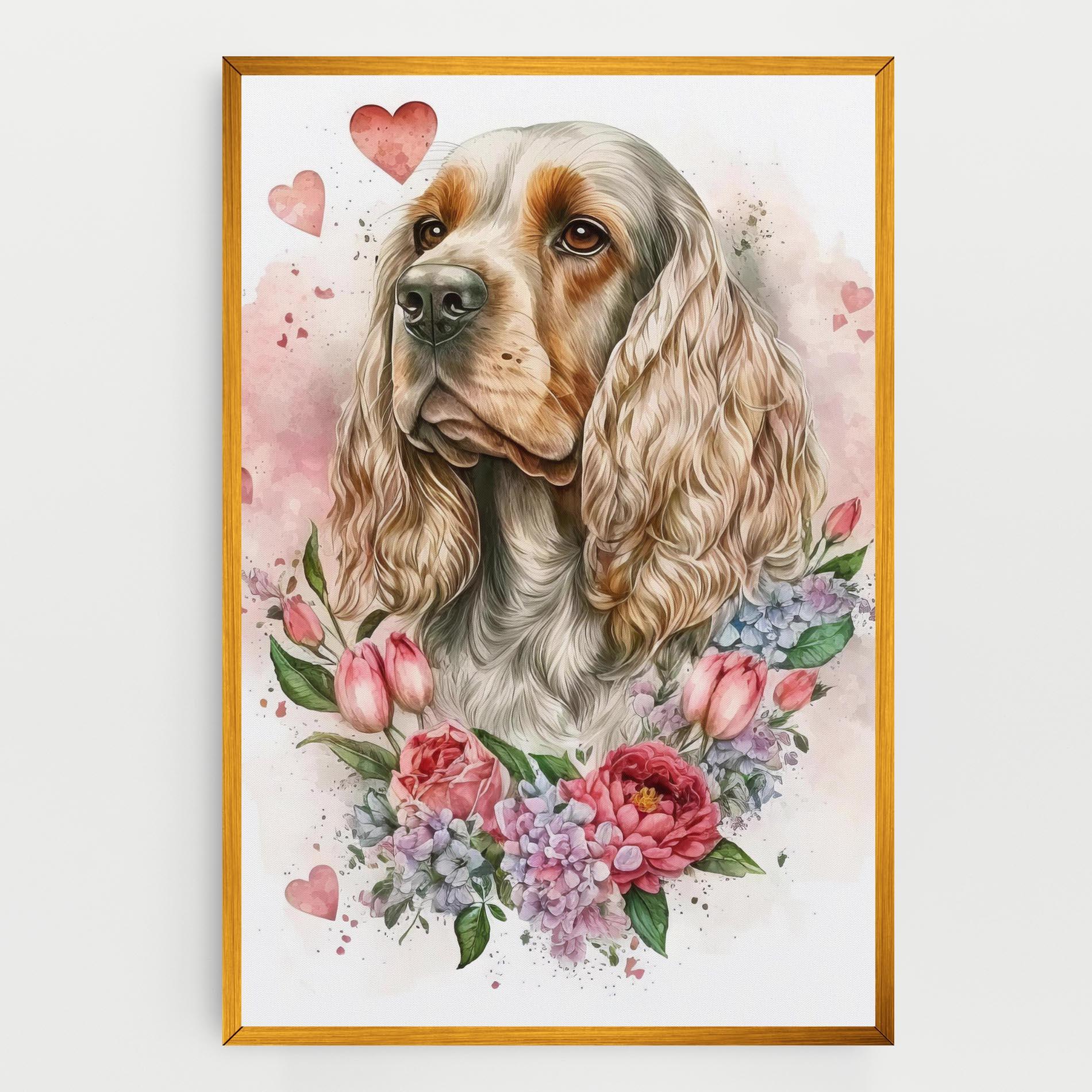 Leinwandbild Cute Little Cocker mockup 0