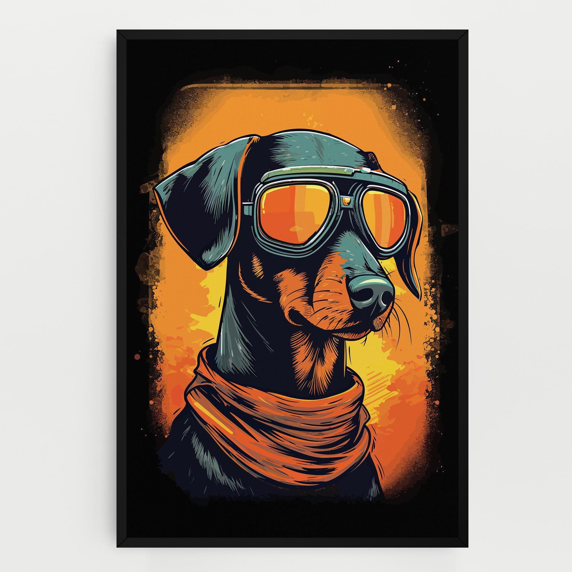 Leinwandbild Cool Dog mockup 0