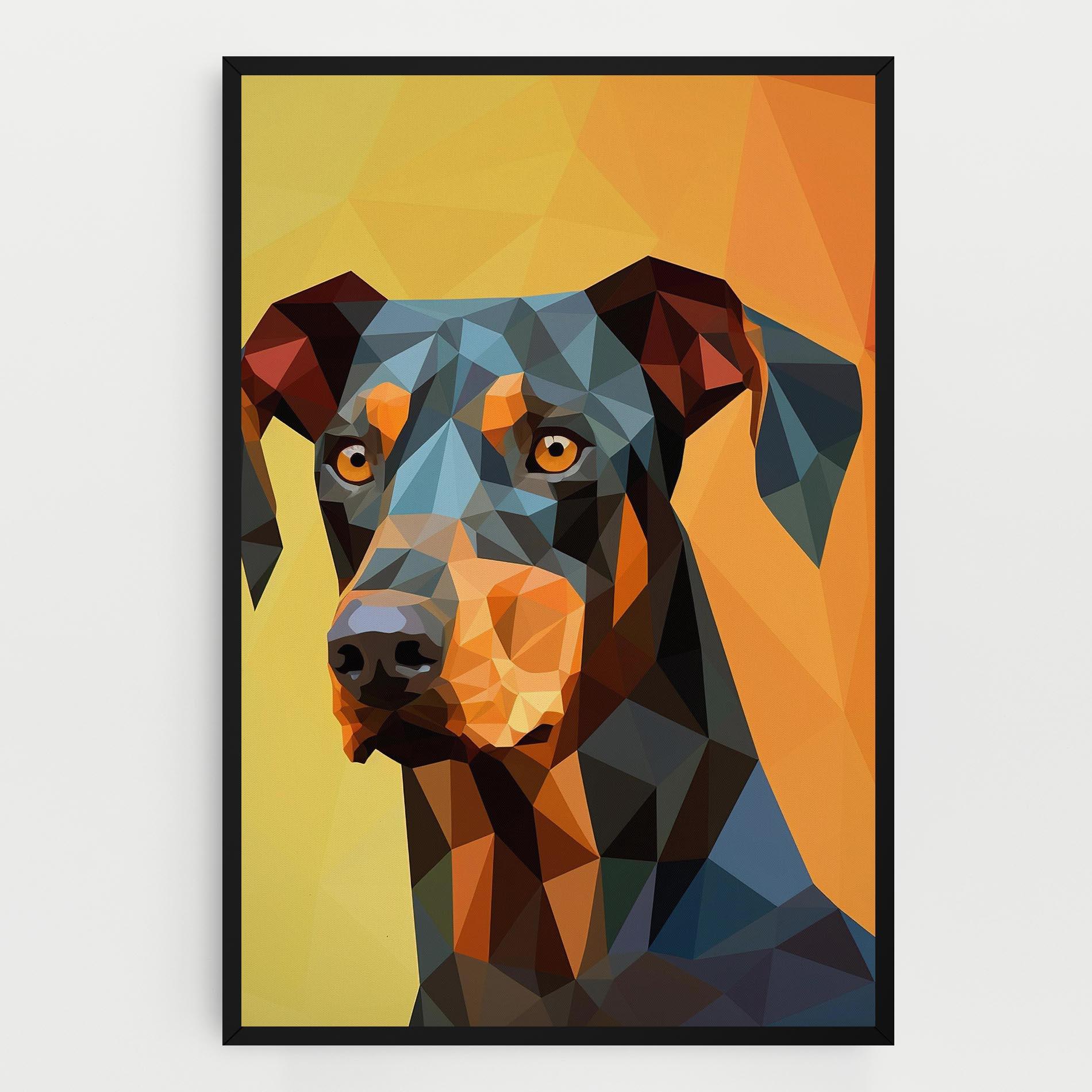 Leinwandbild Digital Art Dog mockup 0
