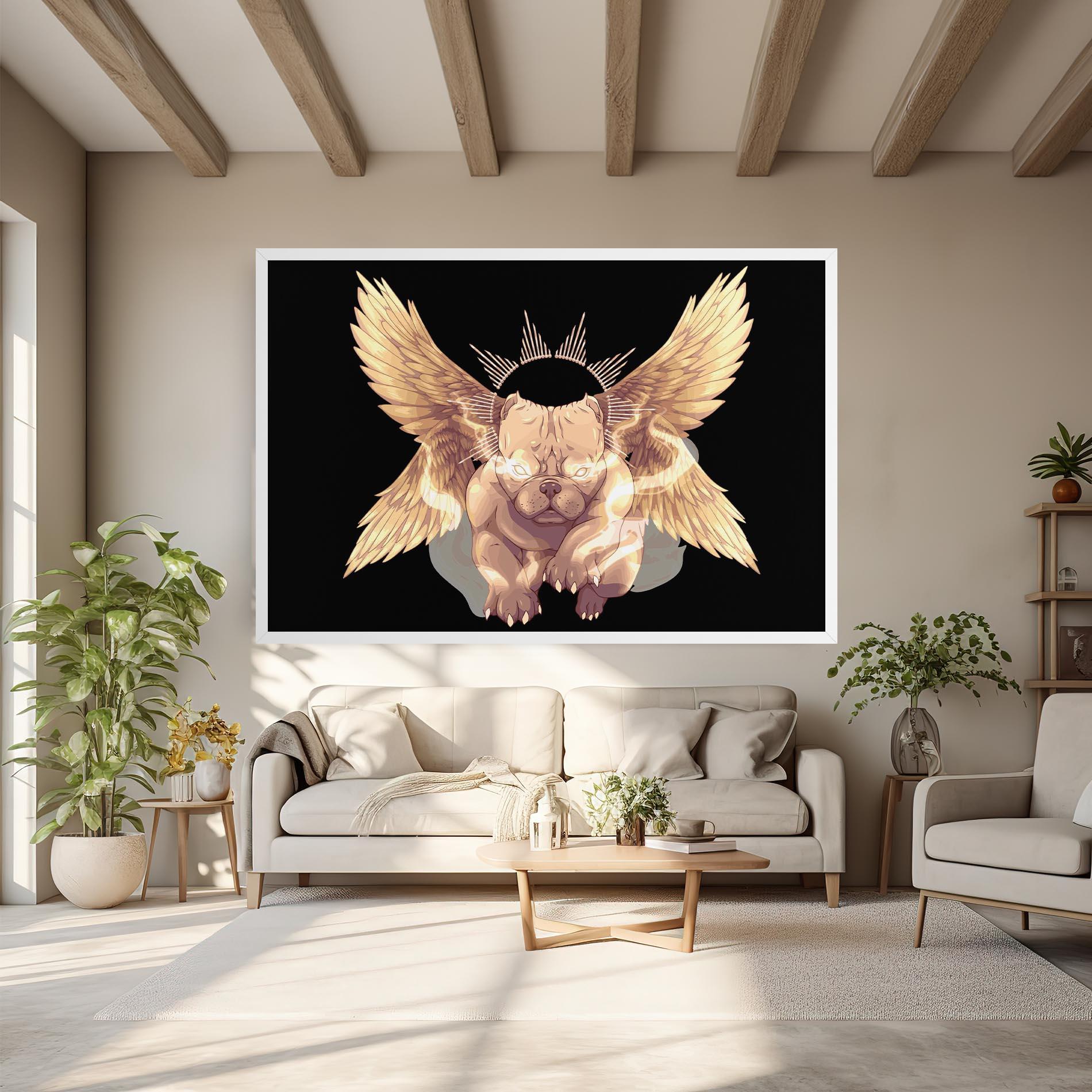 Leinwandbild Angel Dog mockup 6