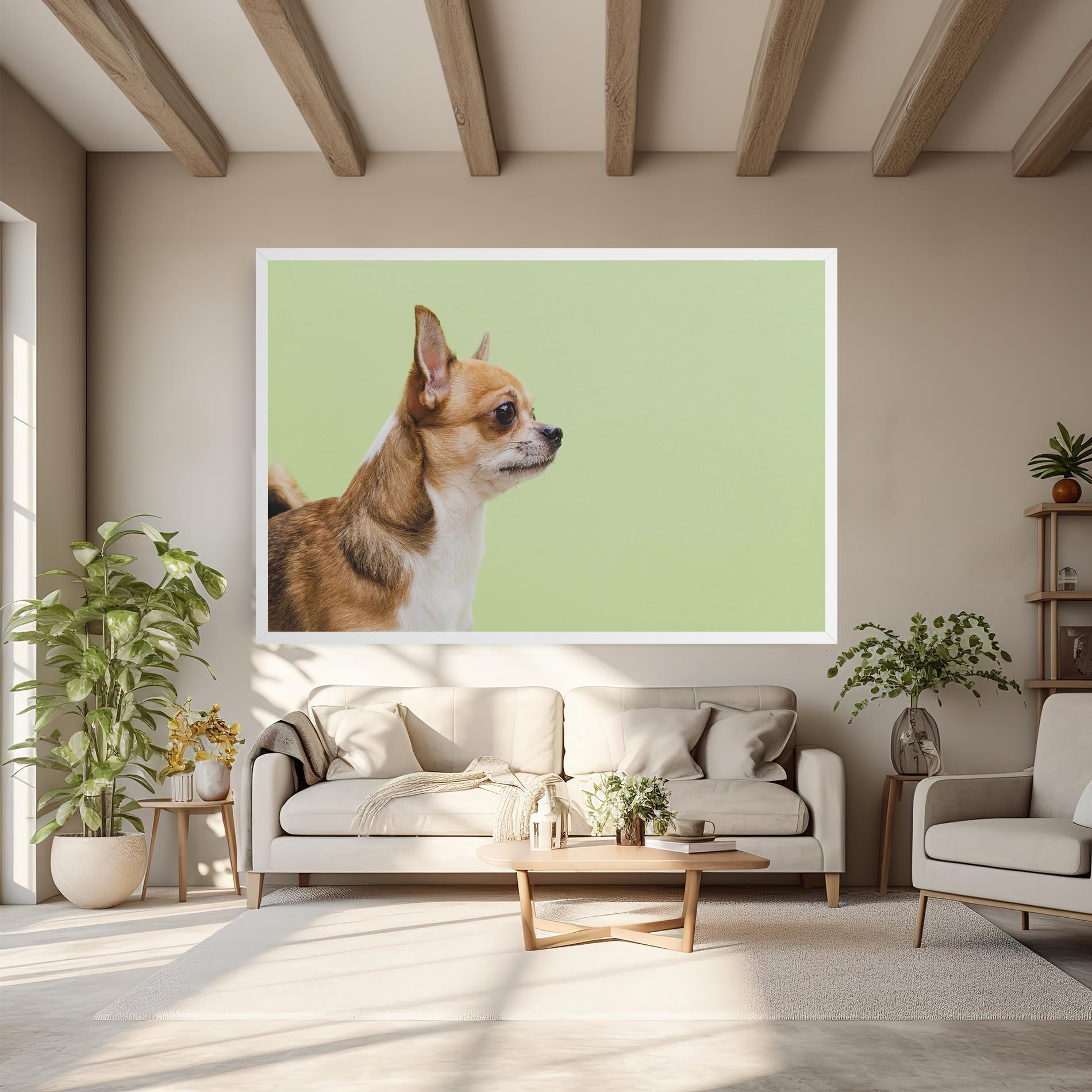 Leinwandbild Chihuahua Dog mockup 6