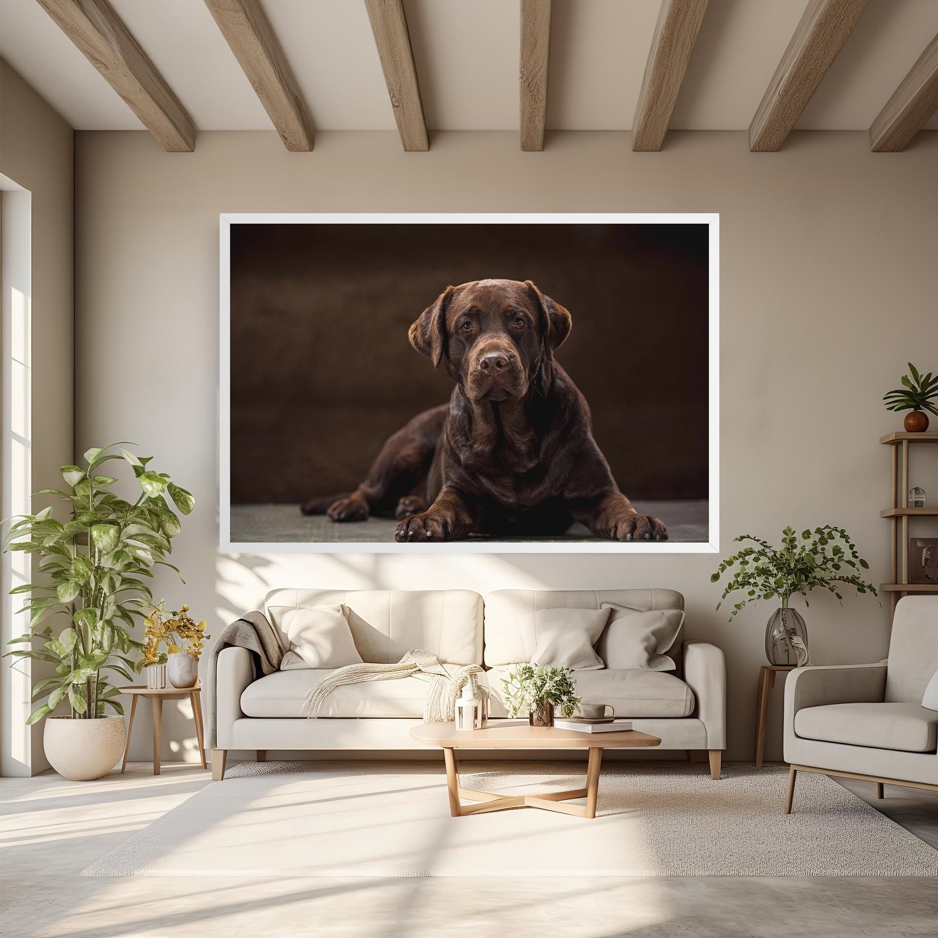 Cute  Brown Labrador mockup 6