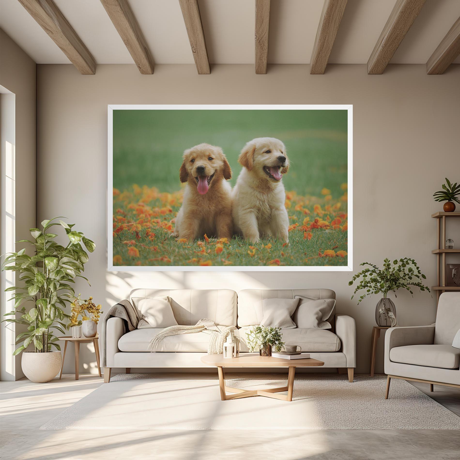 Leinwandbild Happy Dogs mockup 6