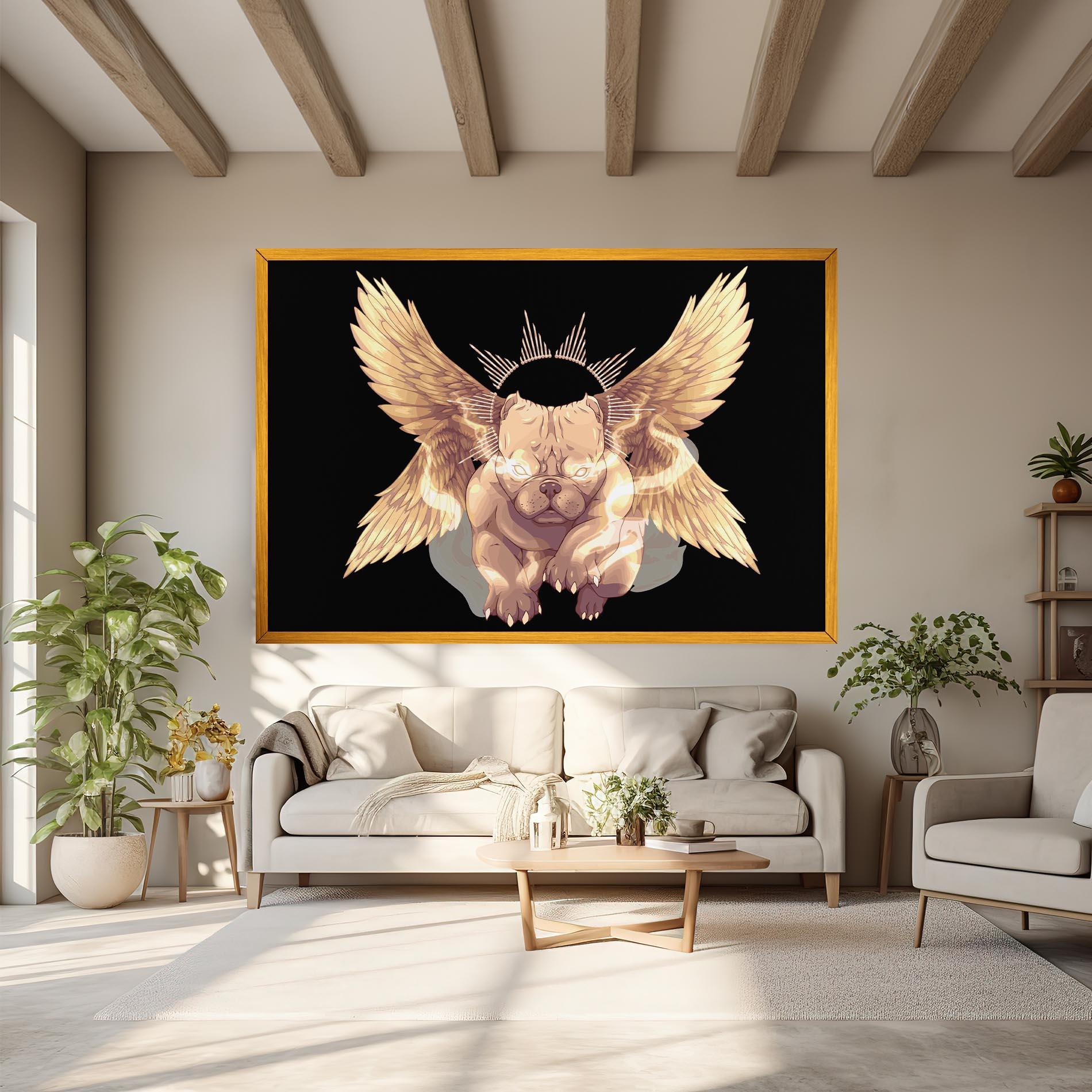 Leinwandbild Angel Dog mockup 6