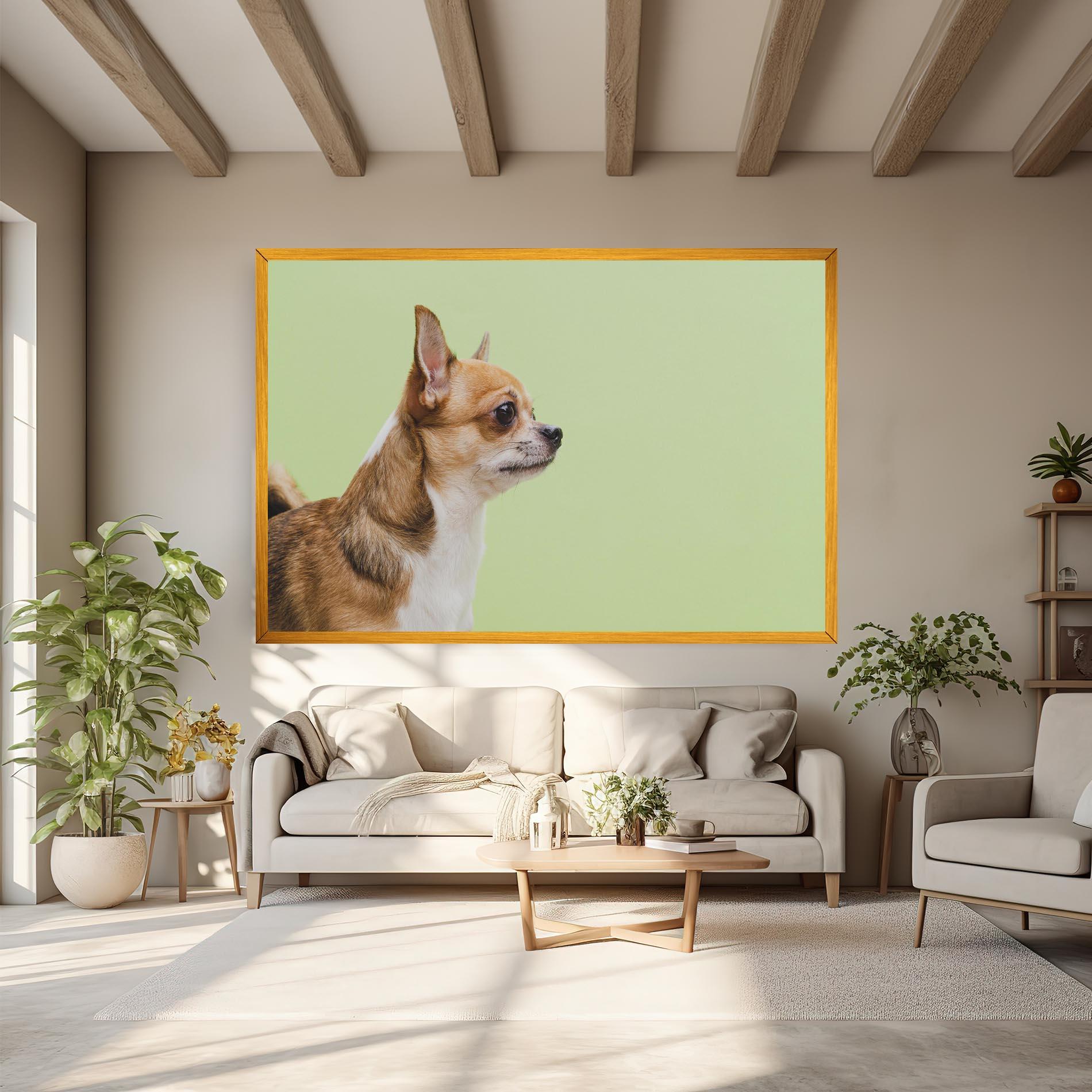 Leinwandbild Chihuahua Dog mockup 6