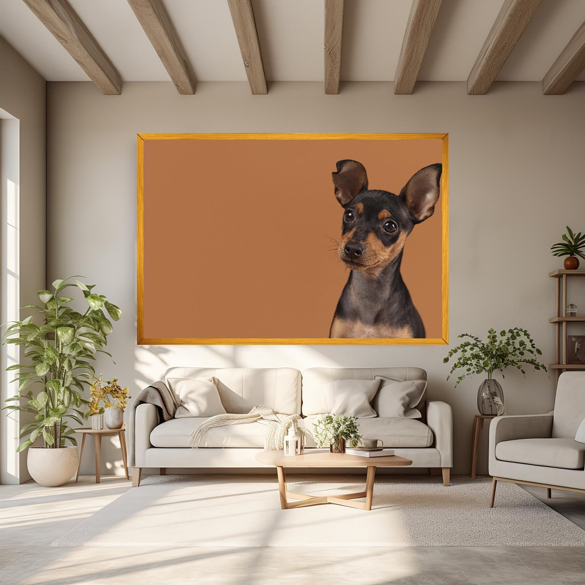 Cute Dog Portrait mockup 6