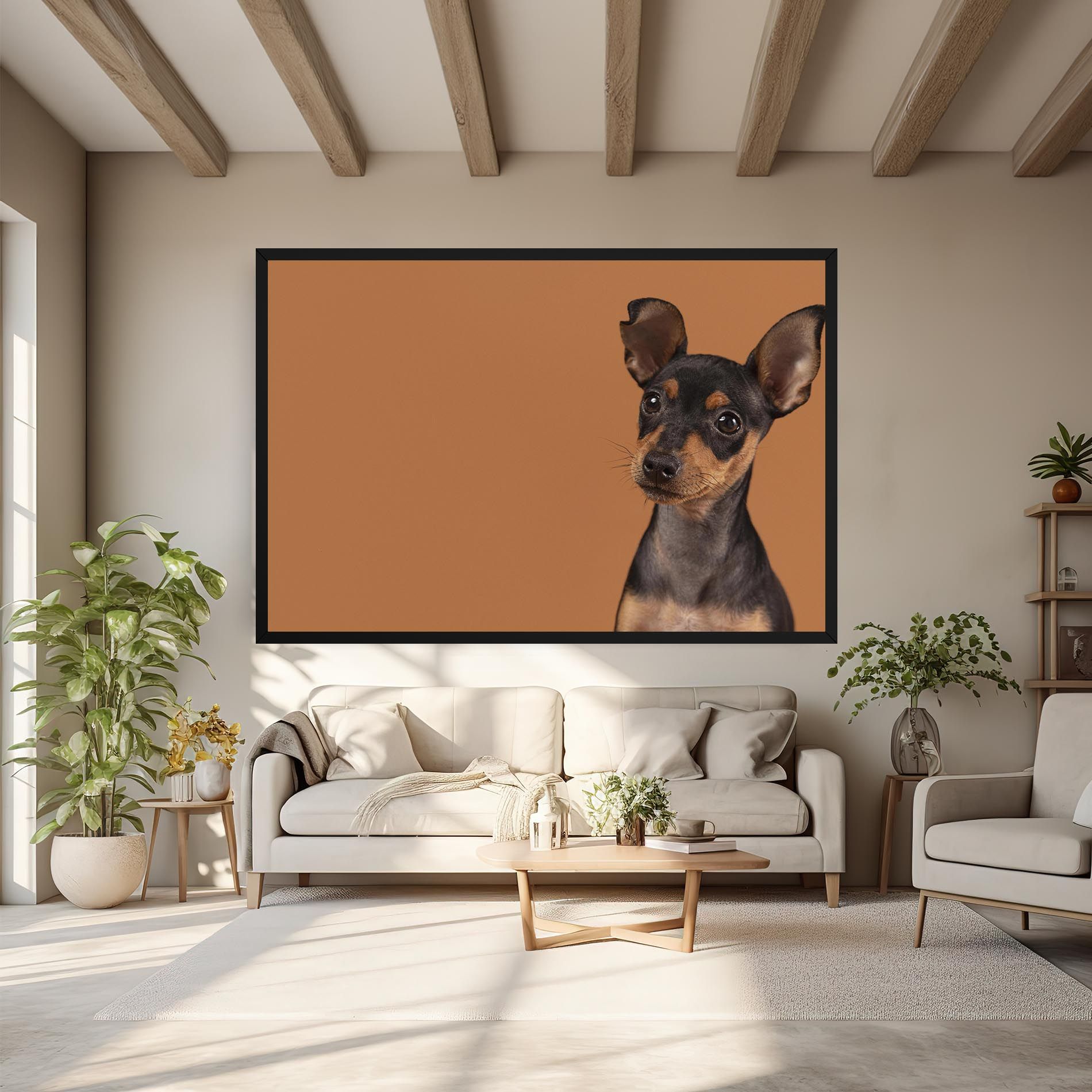 Cute Dog Portrait mockup 6