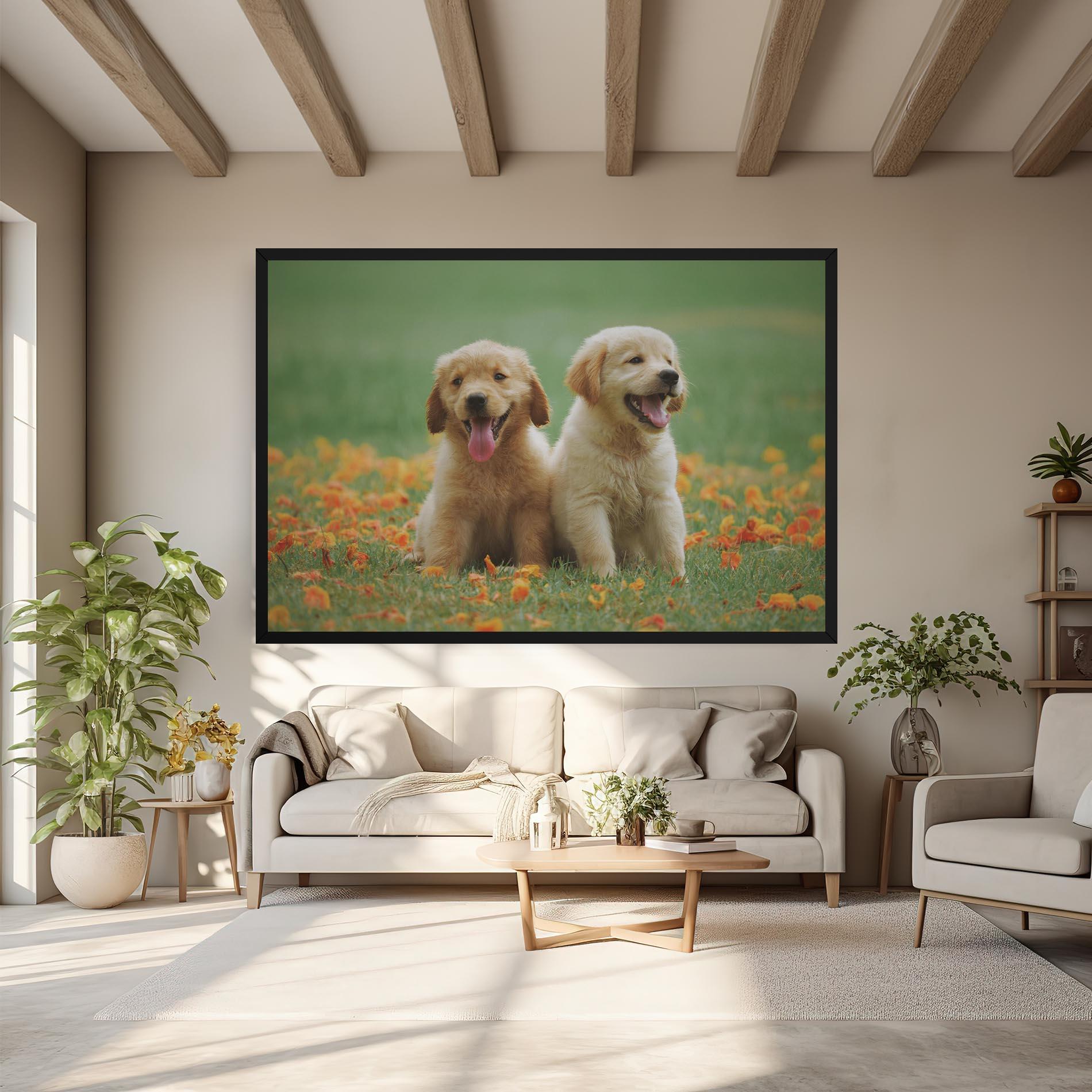 Leinwandbild Happy Dogs mockup 6
