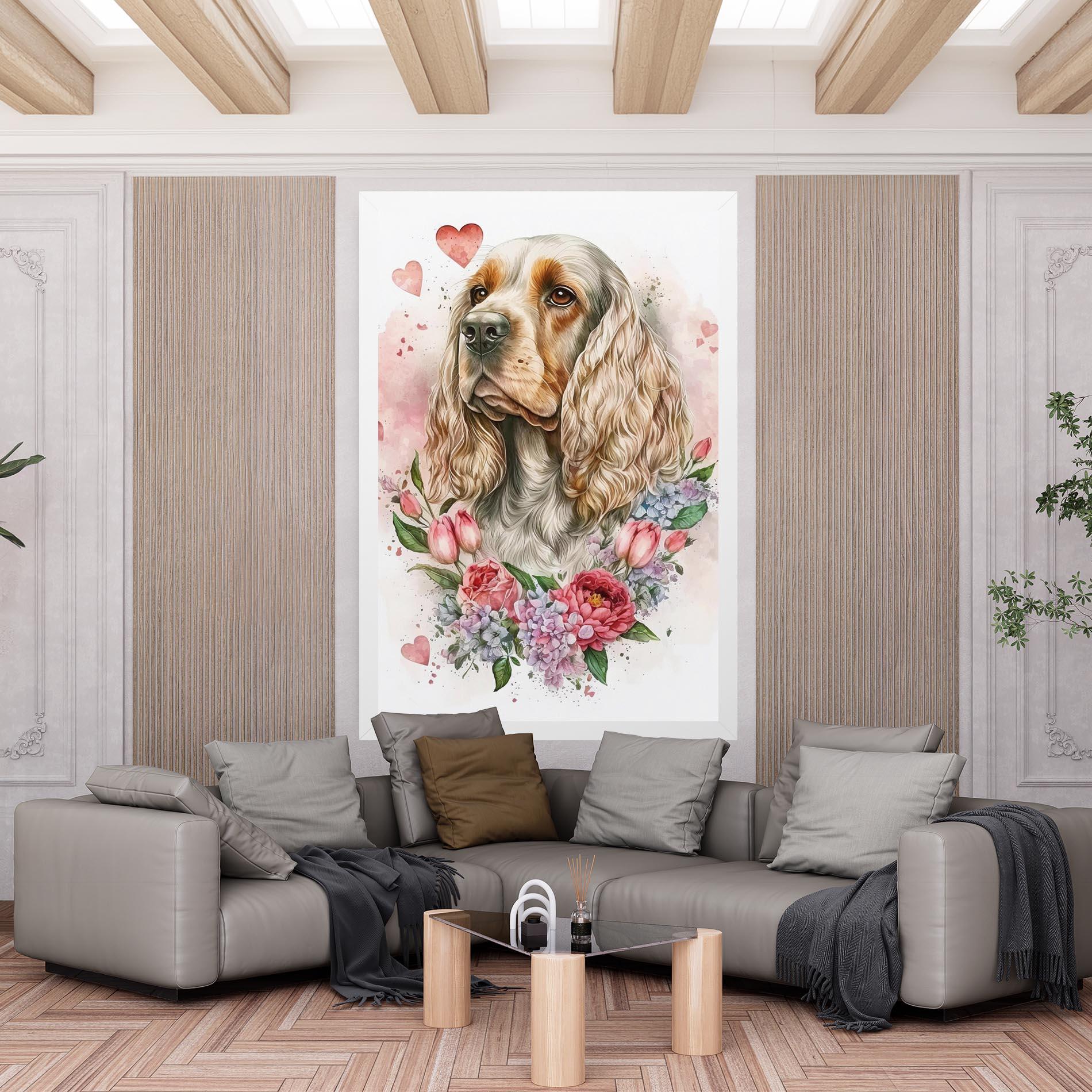 Leinwandbild Cute Little Cocker mockup 6