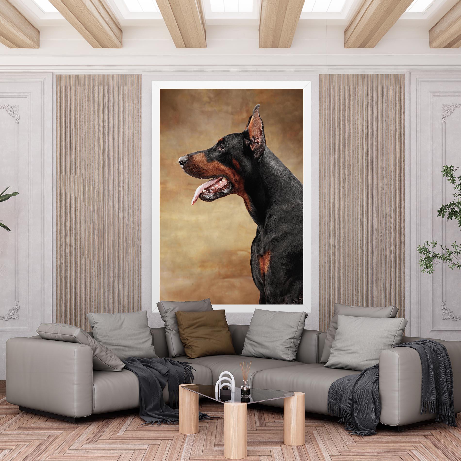 Leinwandbild Doberman Pinscher mockup 6
