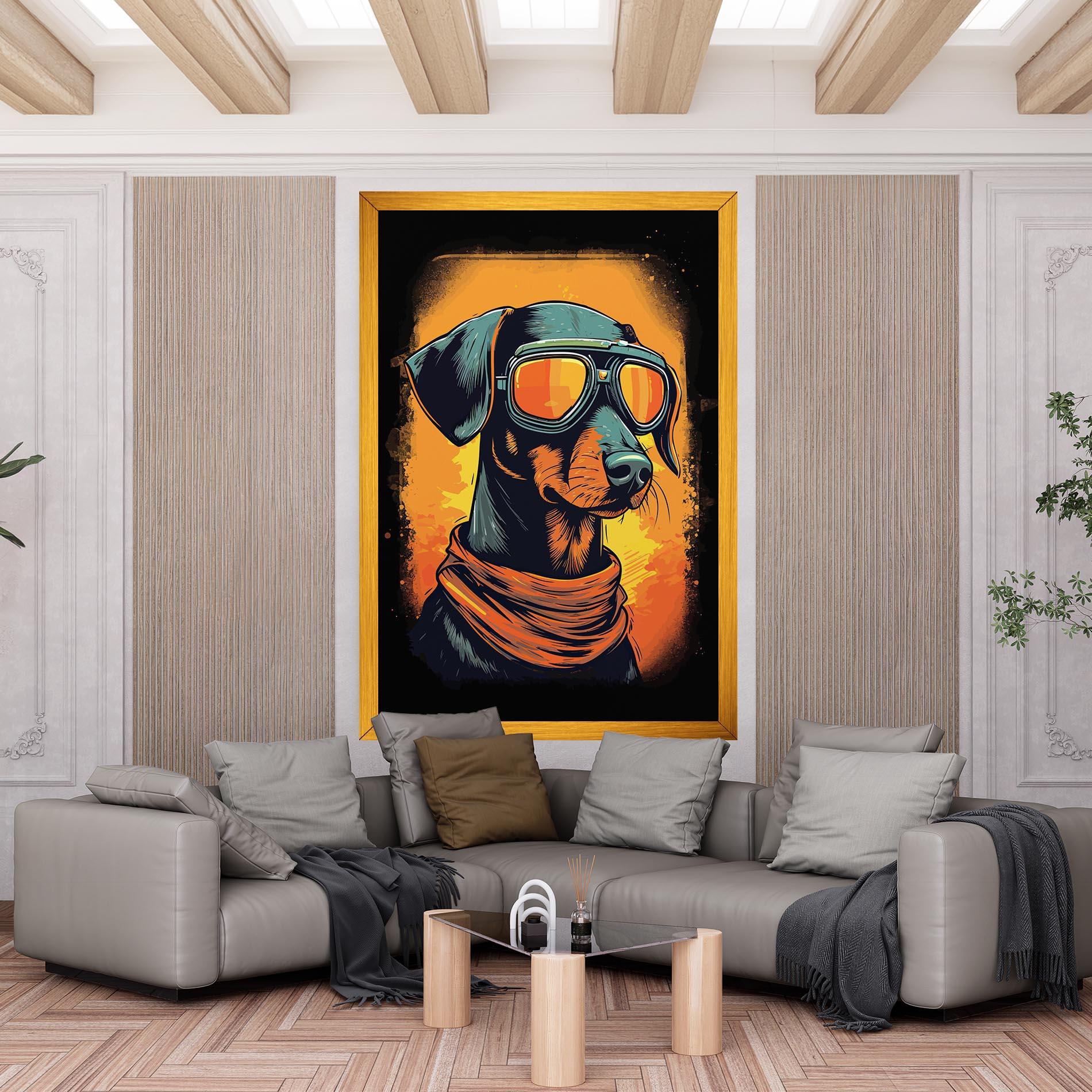 Leinwandbild Cool Dog mockup 6