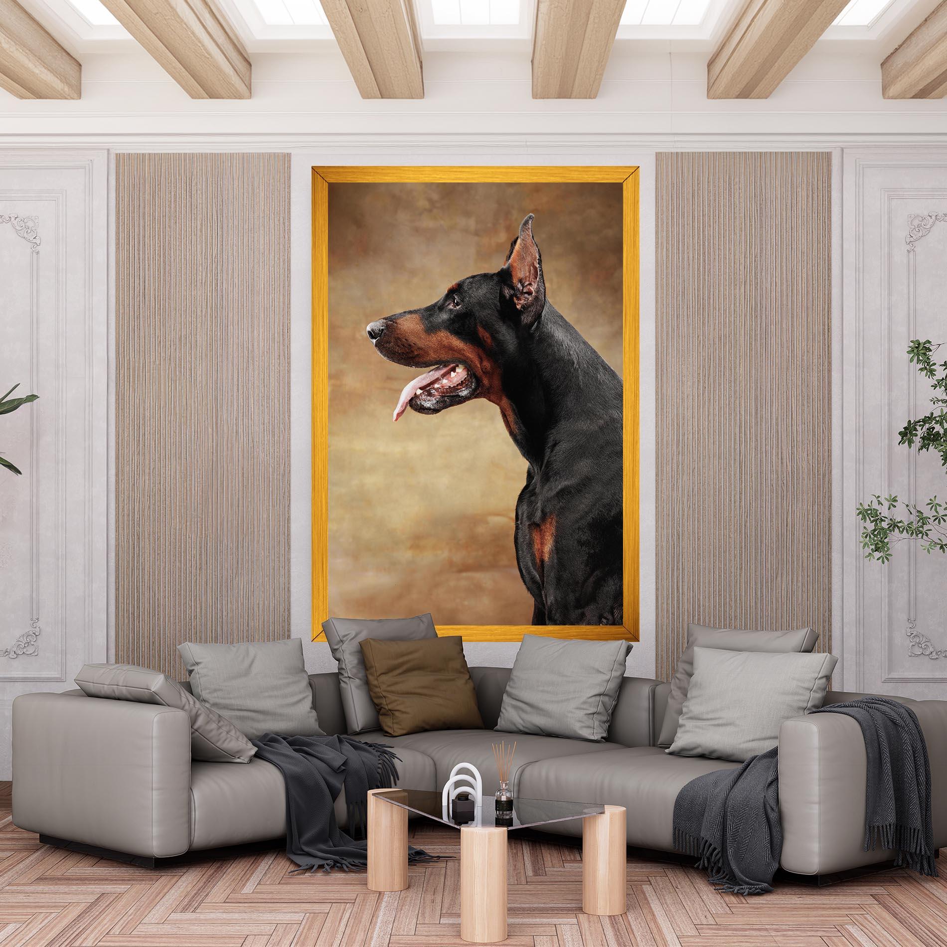 Leinwandbild Doberman Pinscher mockup 6