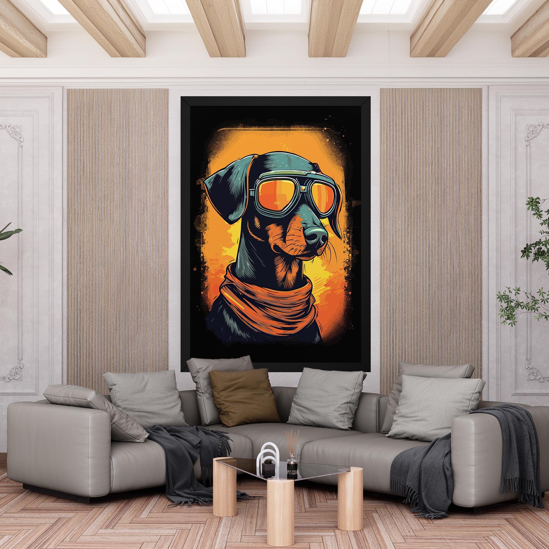 Leinwandbild Cool Dog mockup 6