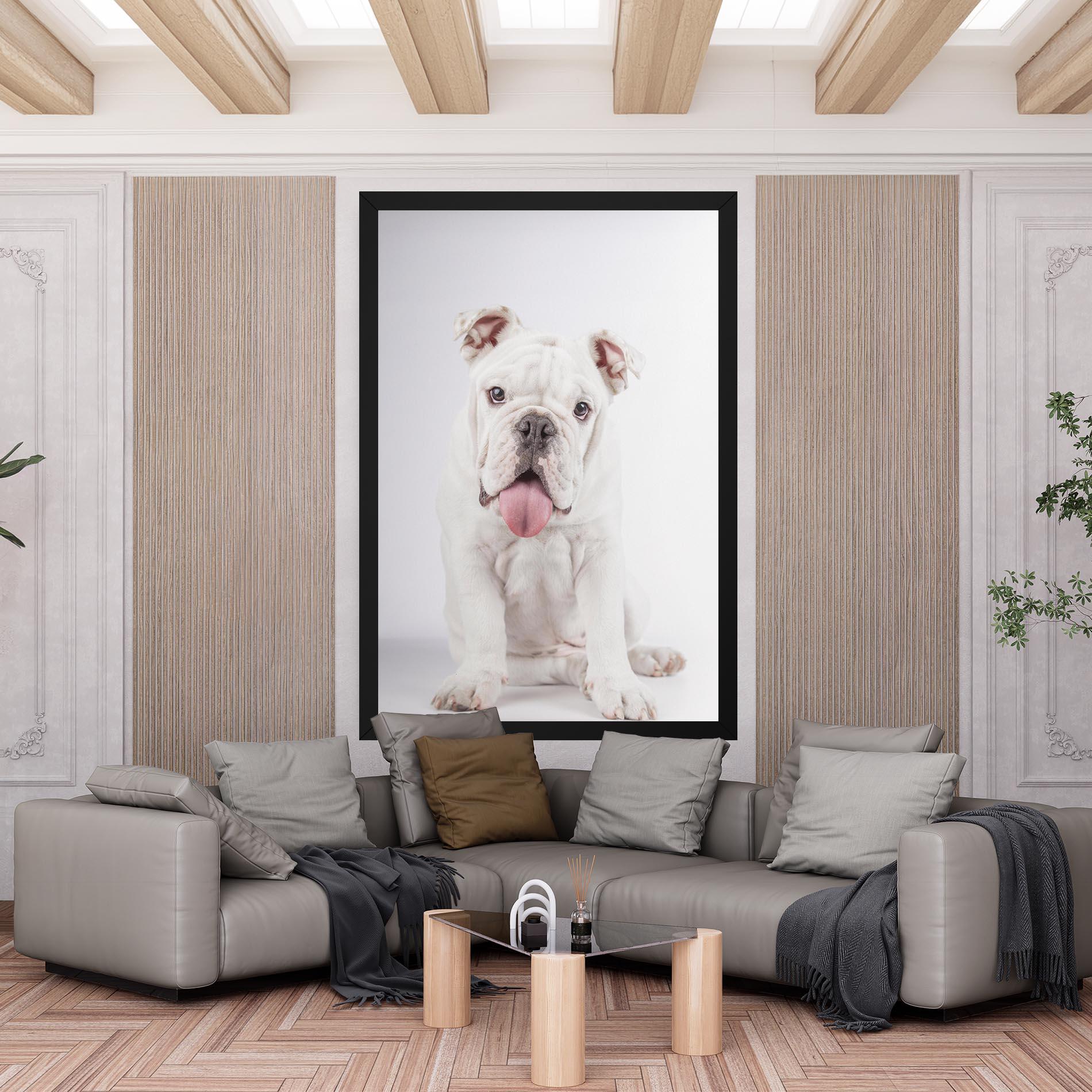 Leinwandbild English Bulldog mockup 6