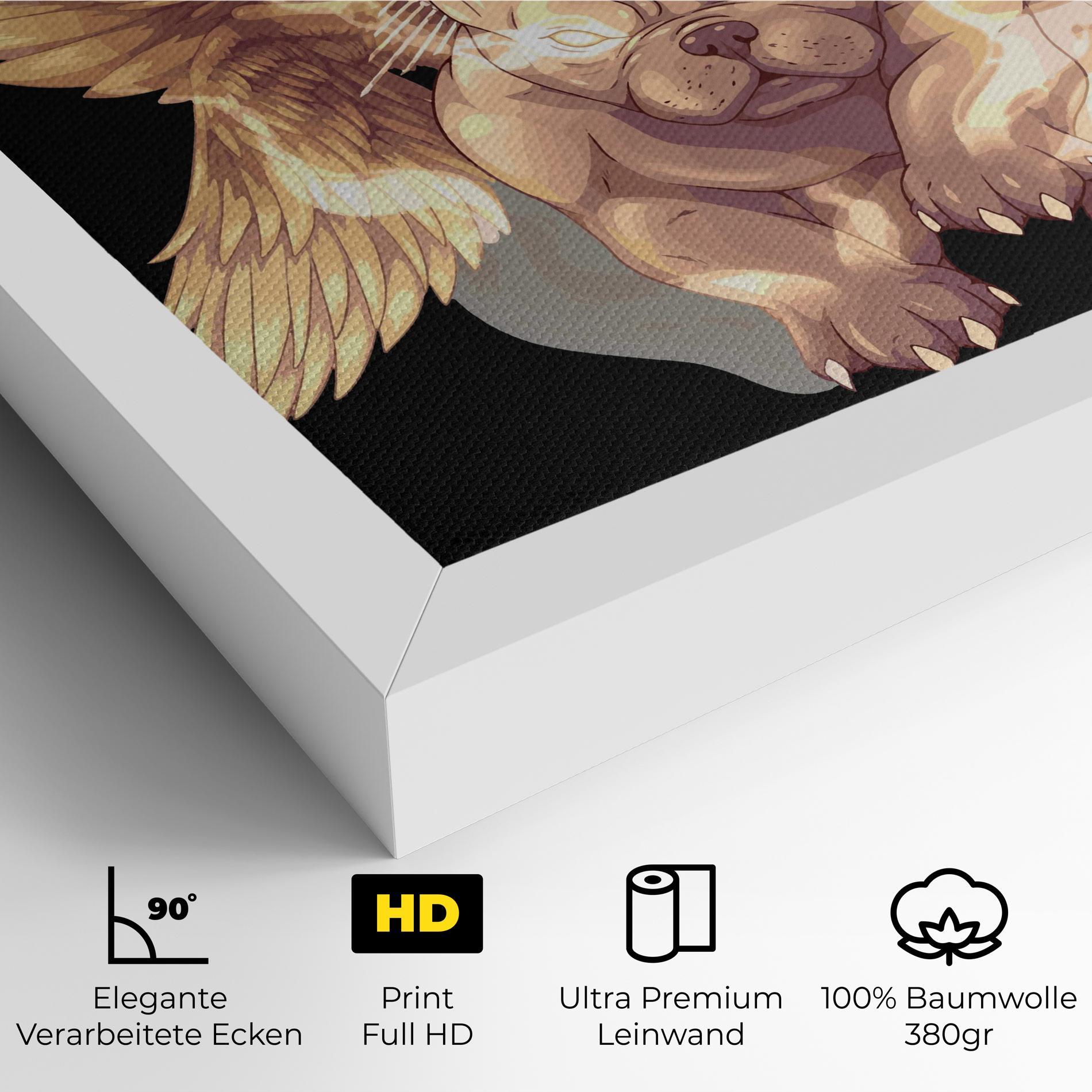 Leinwandbild Angel Dog mockup 4