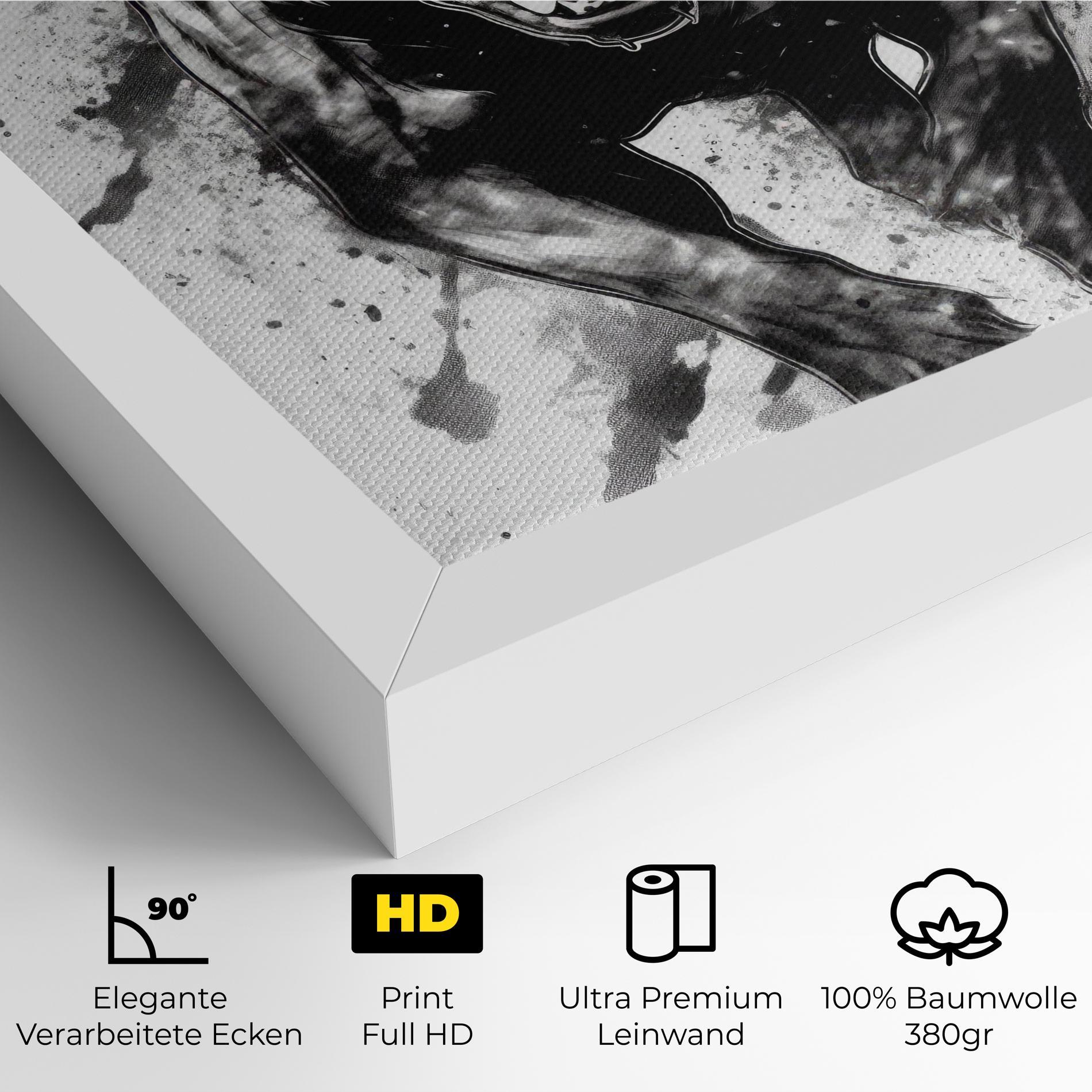 Leinwandbild Angry Dog Jump mockup 4