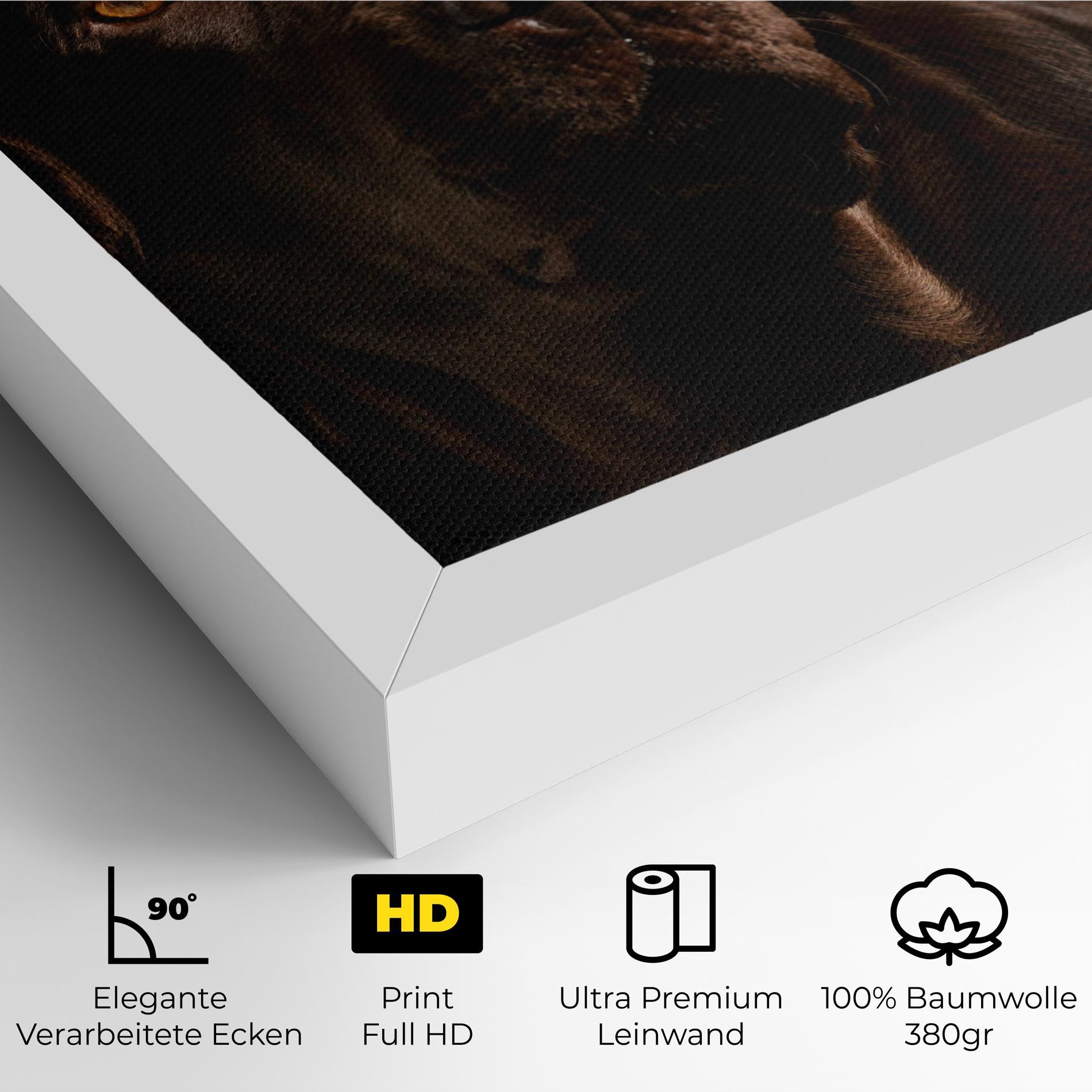 Leinwandbild Brown Labrador mockup 4