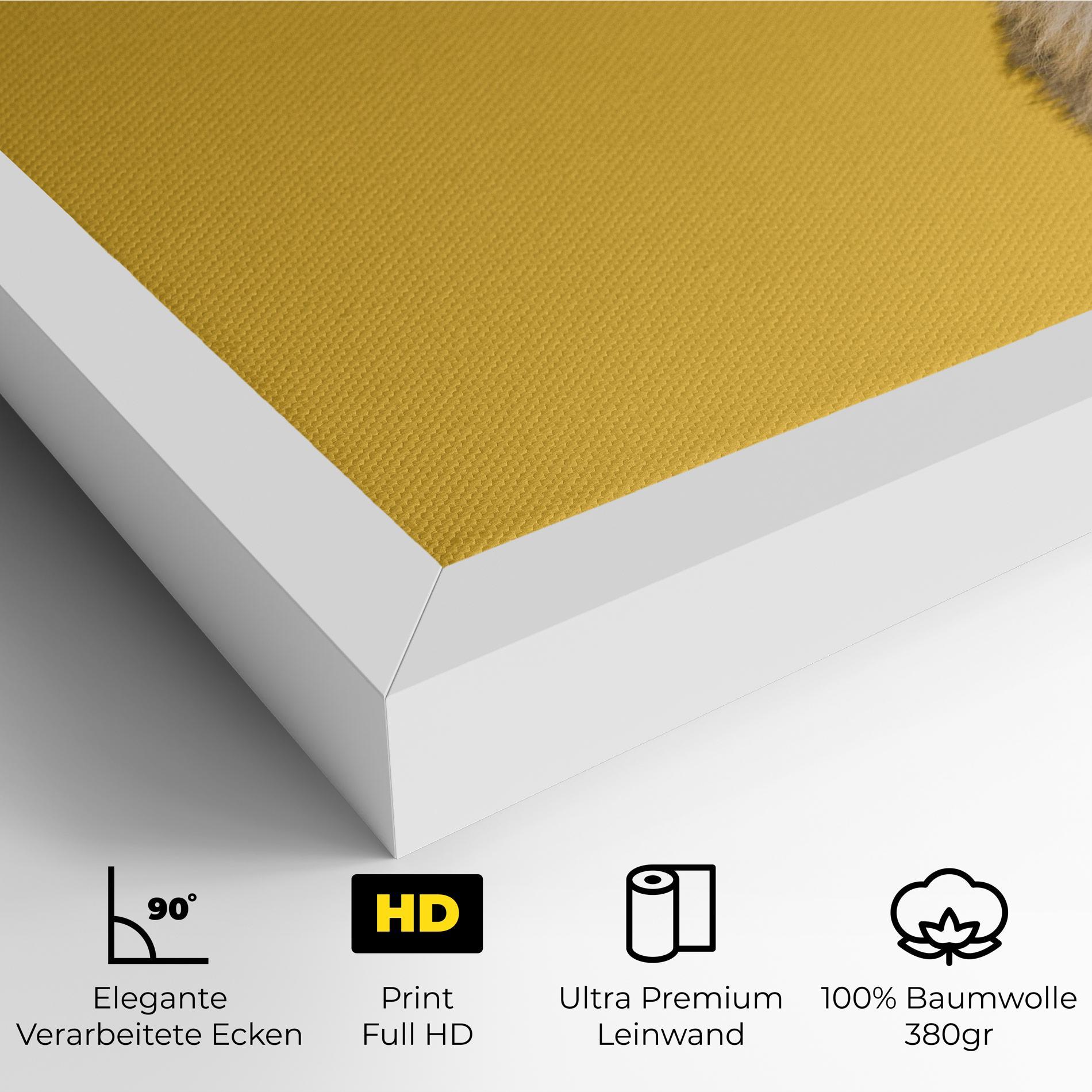 Leinwandbild Cute Smiling Dog mockup 4