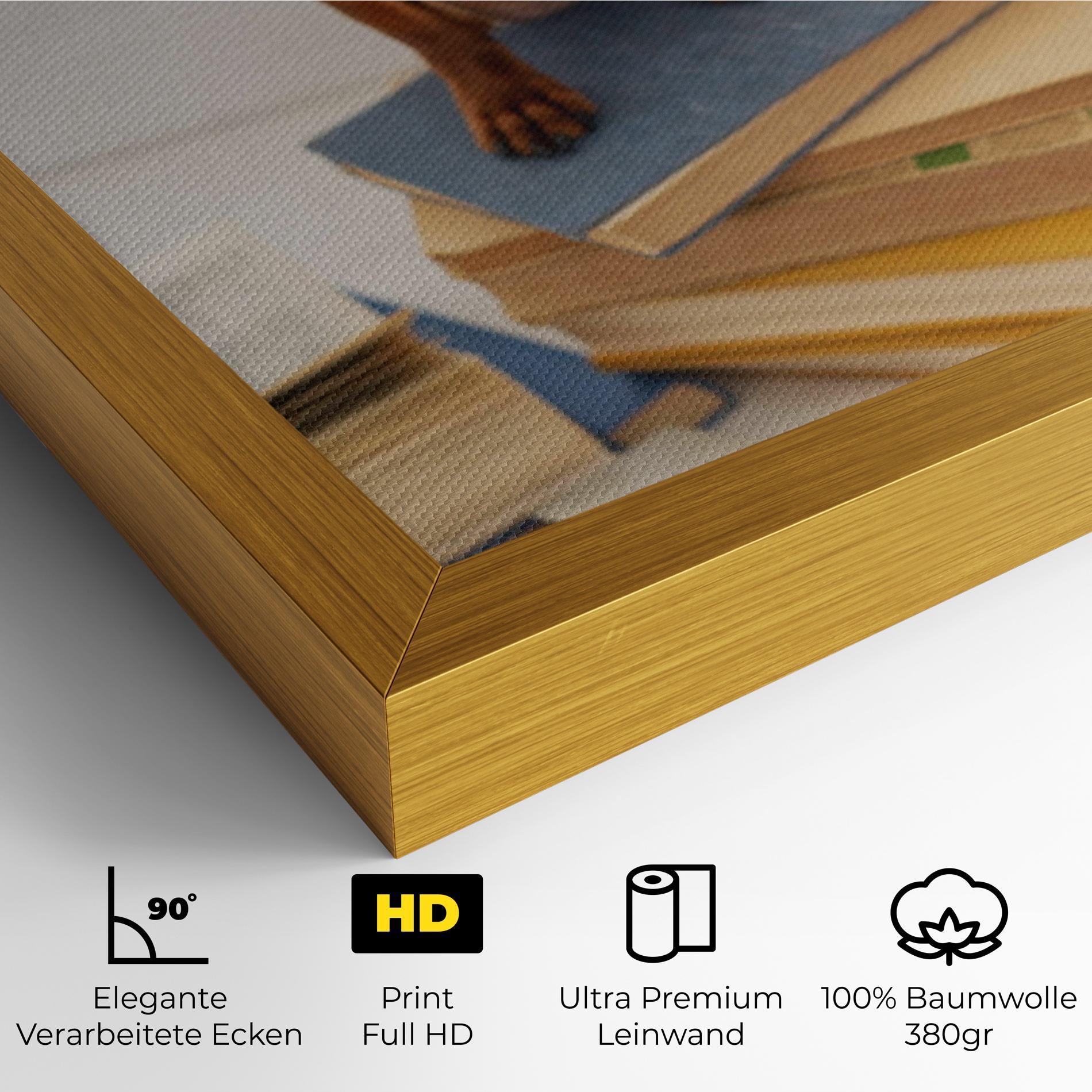 Leinwandbild Books Cute Dog mockup 4