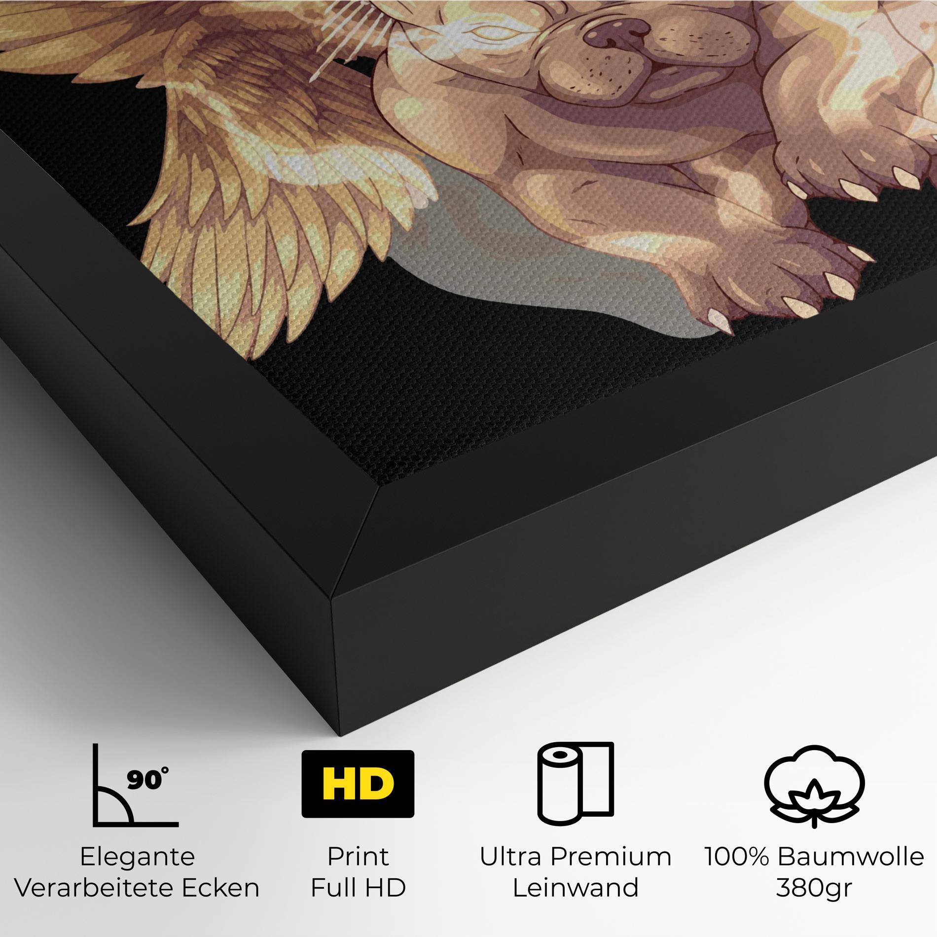 Leinwandbild Angel Dog mockup 4