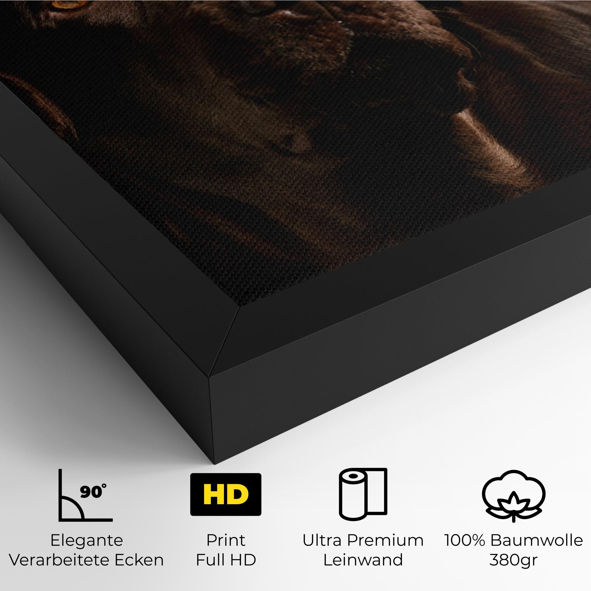Leinwandbild Brown Labrador mockup 4