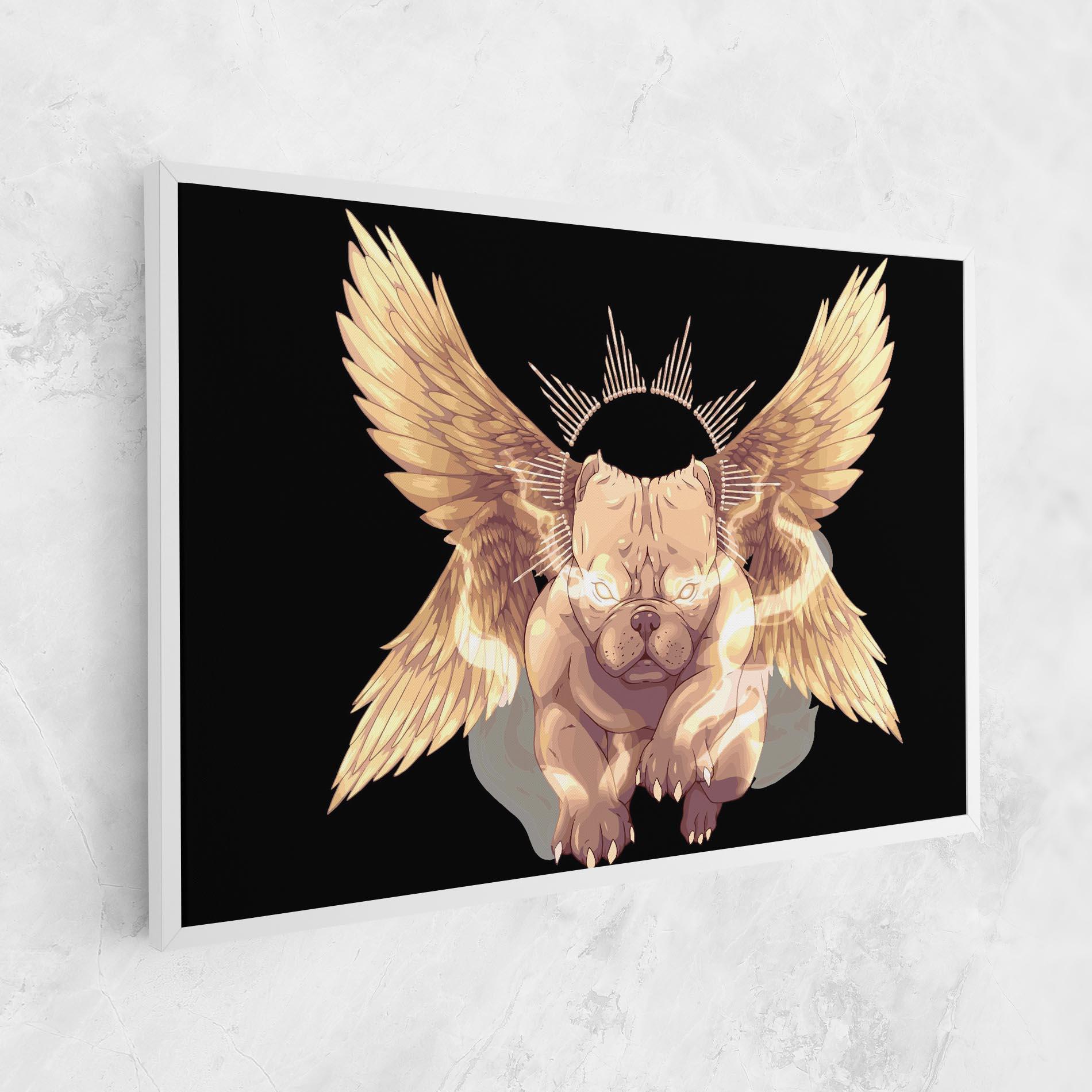 Leinwandbild Angel Dog mockup 1